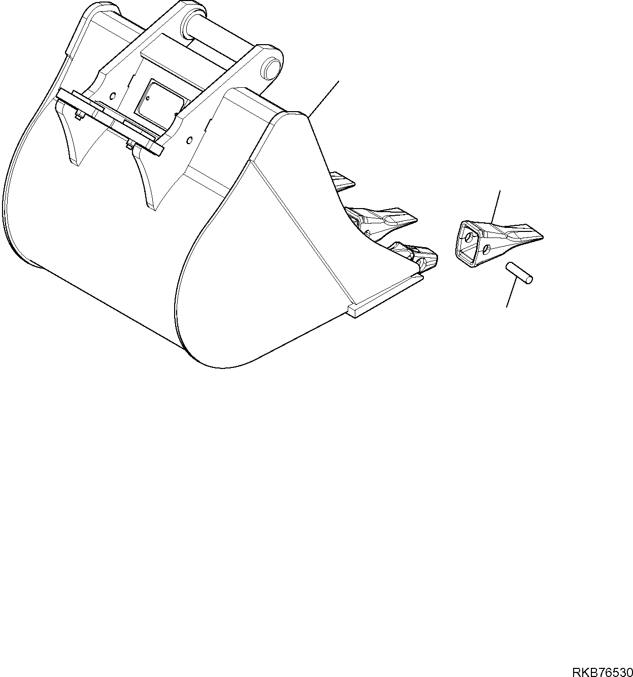 BUCKET, ASSEMBLY 22L-09-R7340 KOMATSU