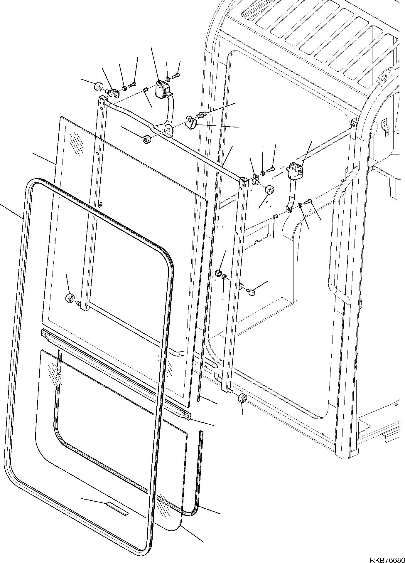 WINDSCREEN, ASSEMBLY 22J-54-R4E23 KOMATSU