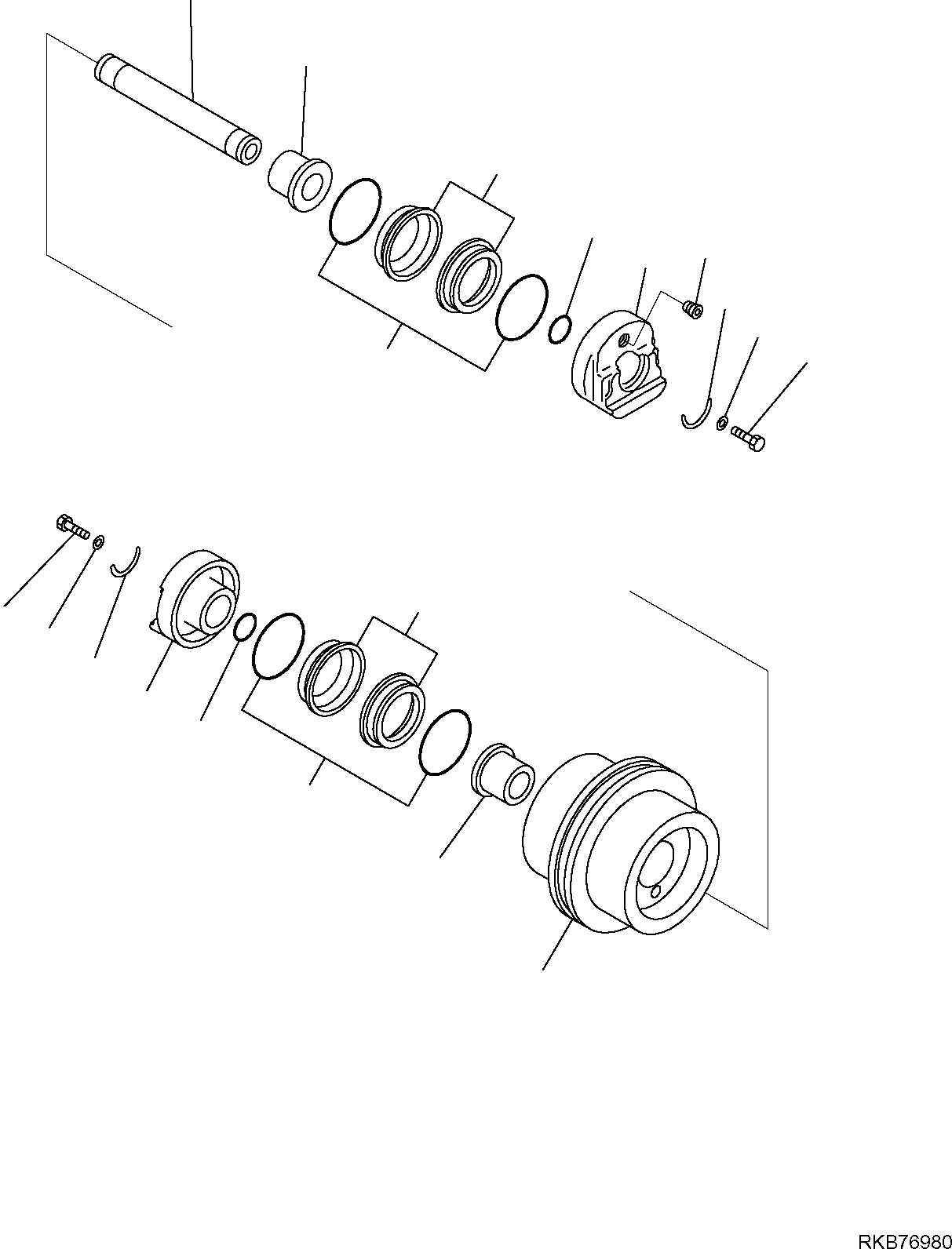 TRACK ROLLER, ASSEMBLY 21U-30-R1302 KOMATSU
