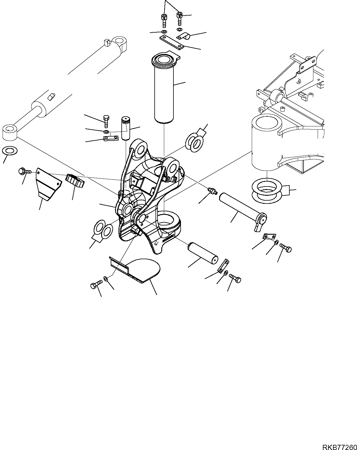 BRACKET, ASSY. 22JF-70-21412 KOMATSU