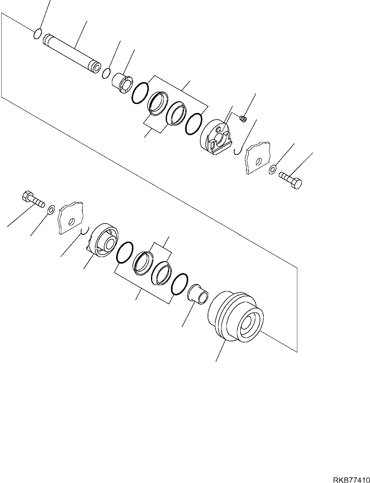 ROLLER ASSEMBLY, TRACK 20T-30-R0174 KOMATSU