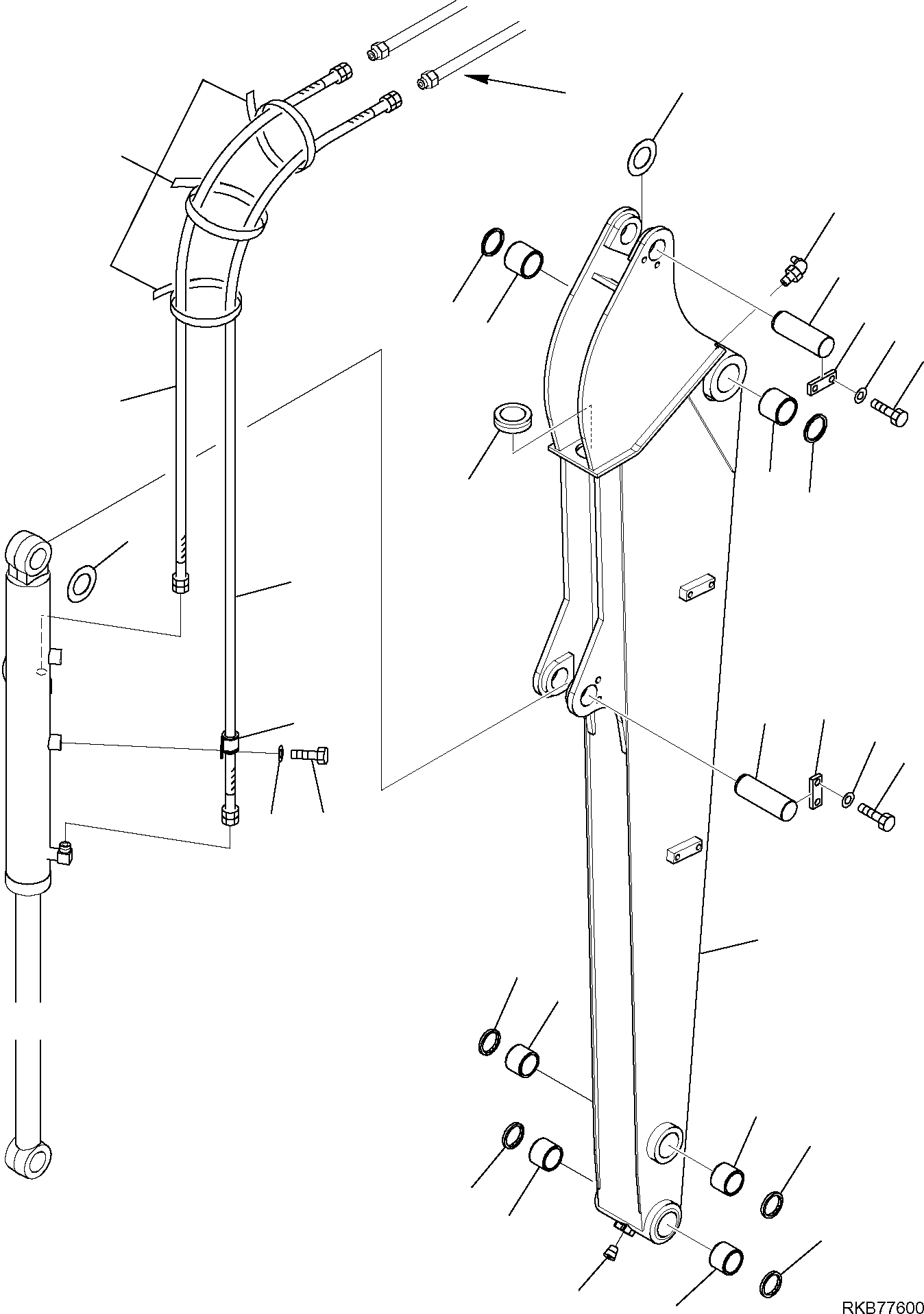 LONG ARM, ASSEMBLY 22M-943-R201NK KOMATSU