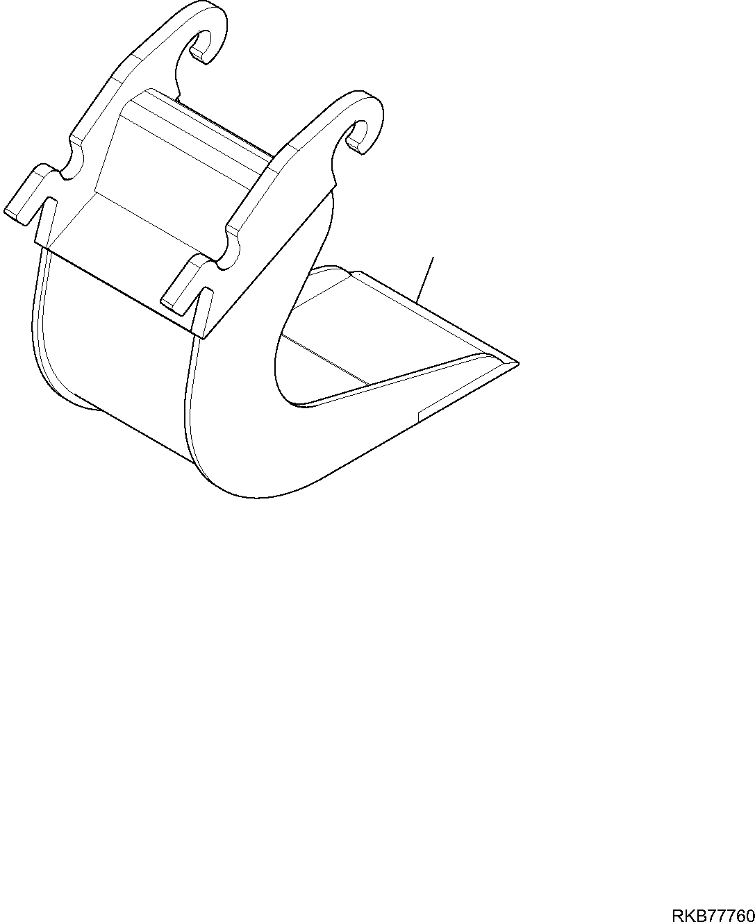 BUCKET, 350 MM 22L-09-R3J10 KOMATSU