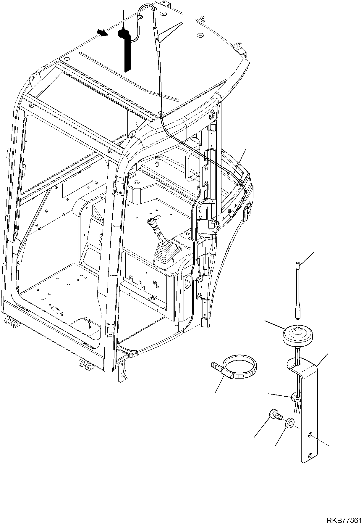 Кронштейн 22F-06-R2211 KOMATSU