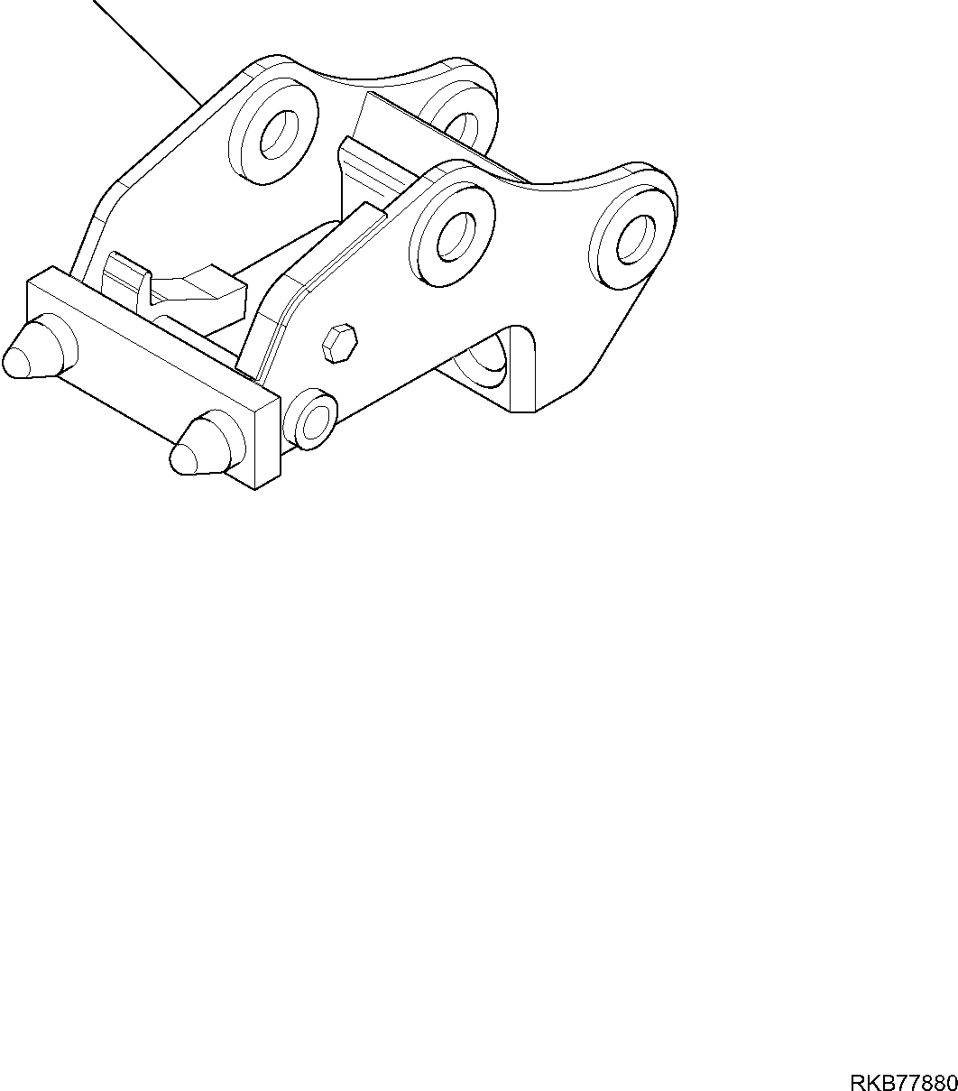 MECHANICAL QUICK COUPLING, ASSEMBLY 22L-09-R1E10 KOMATSU
