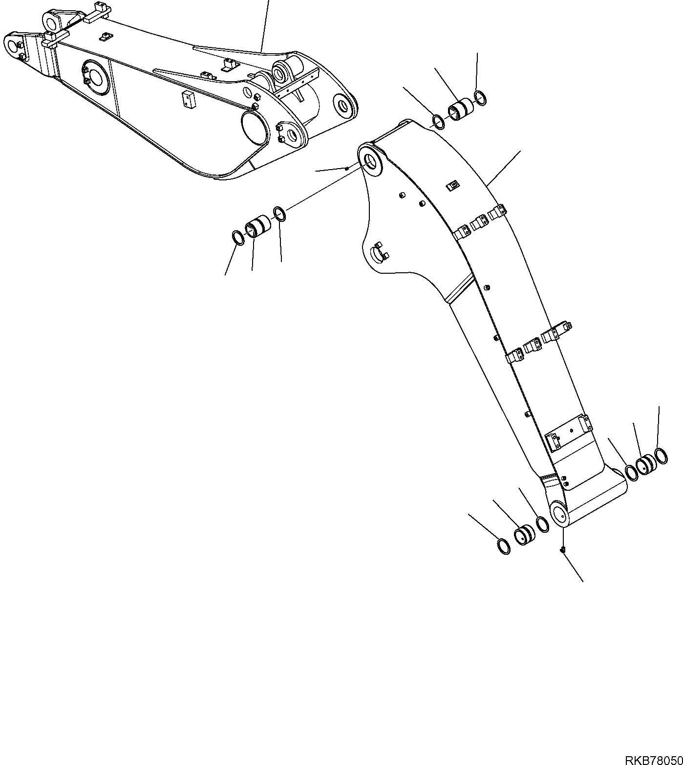 2-PIECE BOOM FIRST, ASSEMBLY 21D-70-41100 KOMATSU
