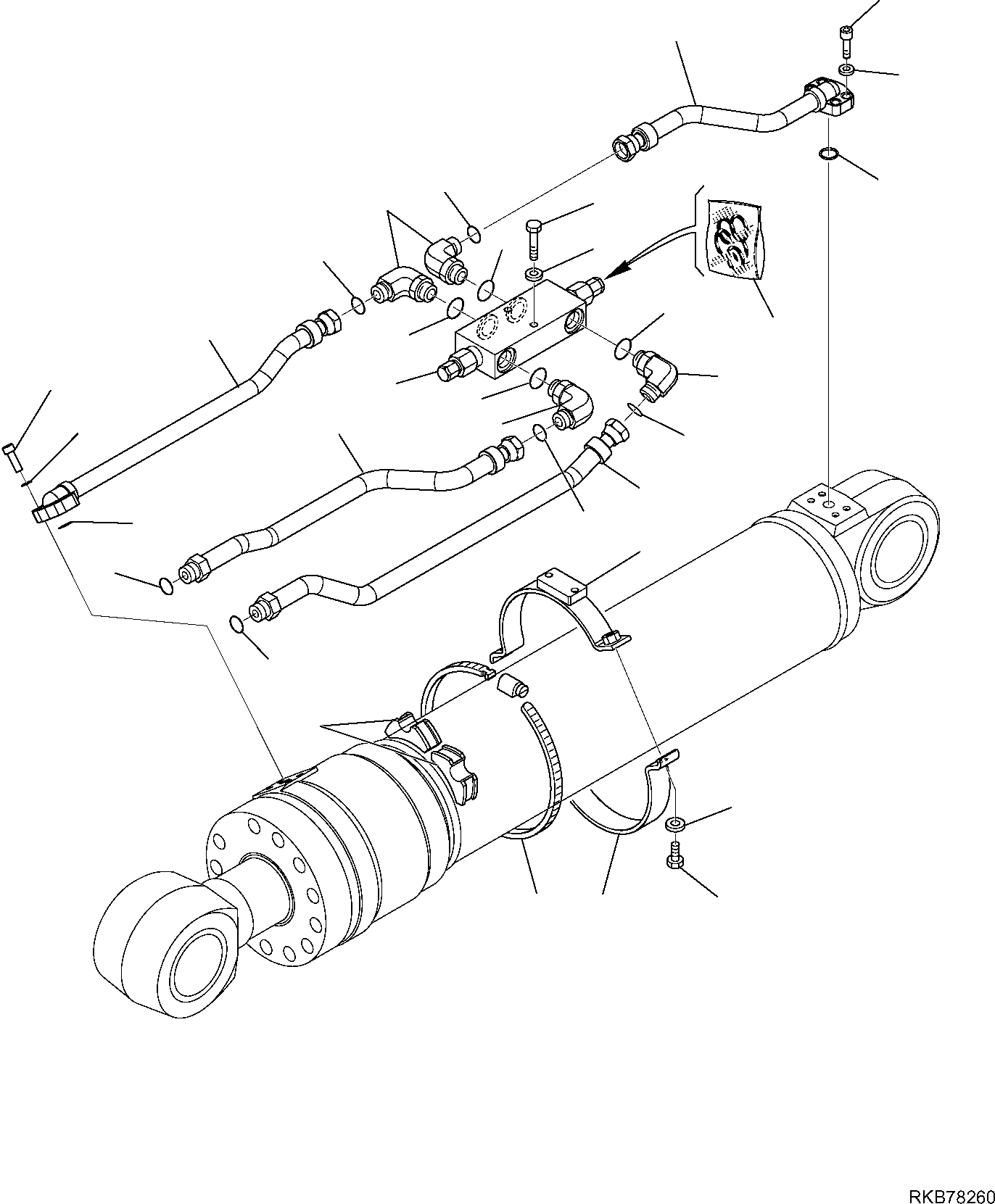 Хомут 21W-62-R3440 KOMATSU