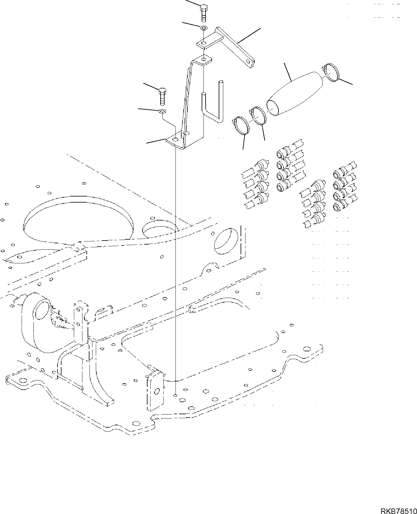 Кронштейн 22M-62-R4180 KOMATSU
