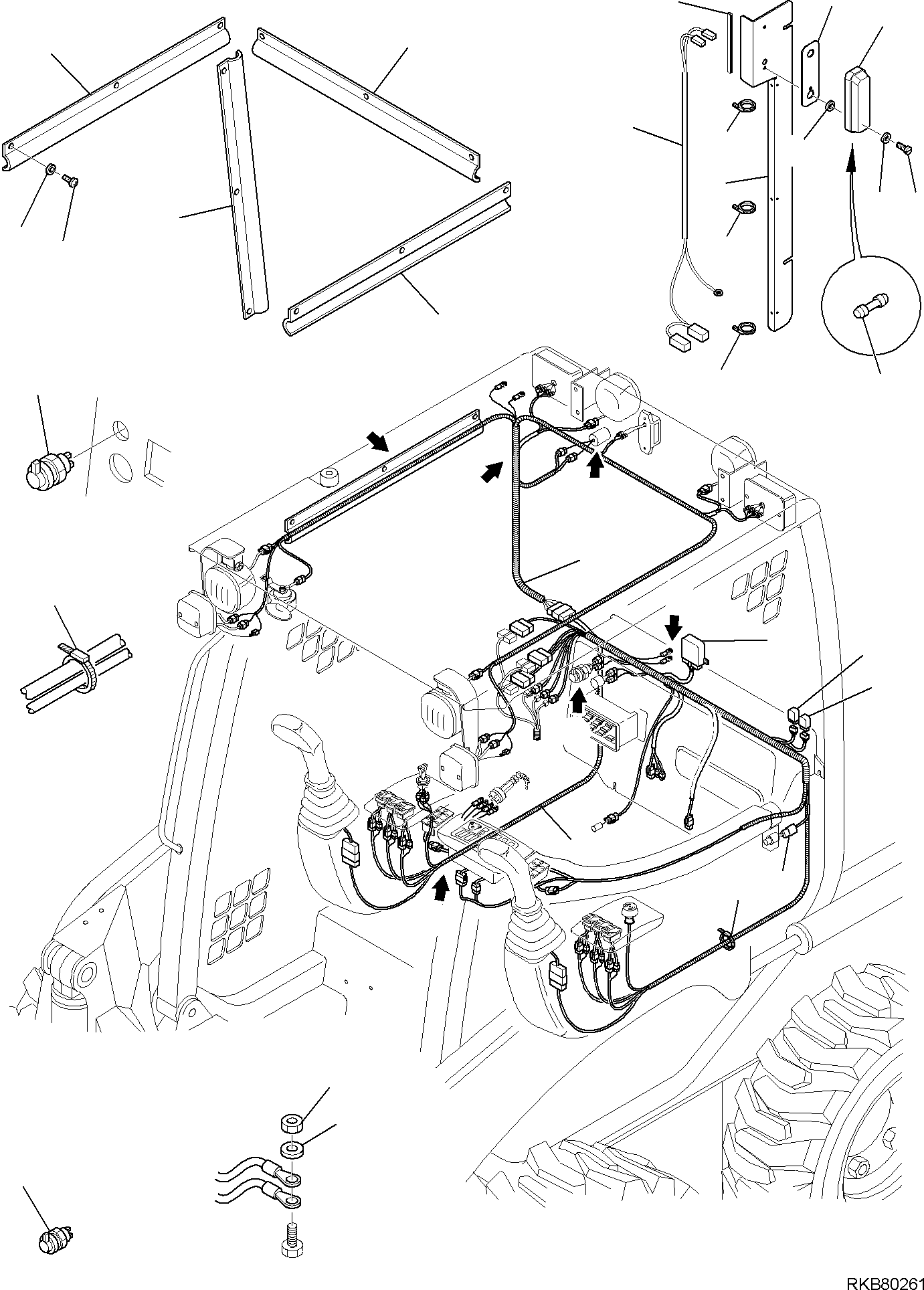 WIRING HARNESS, CAB LINE 37A-06-11713 KOMATSU