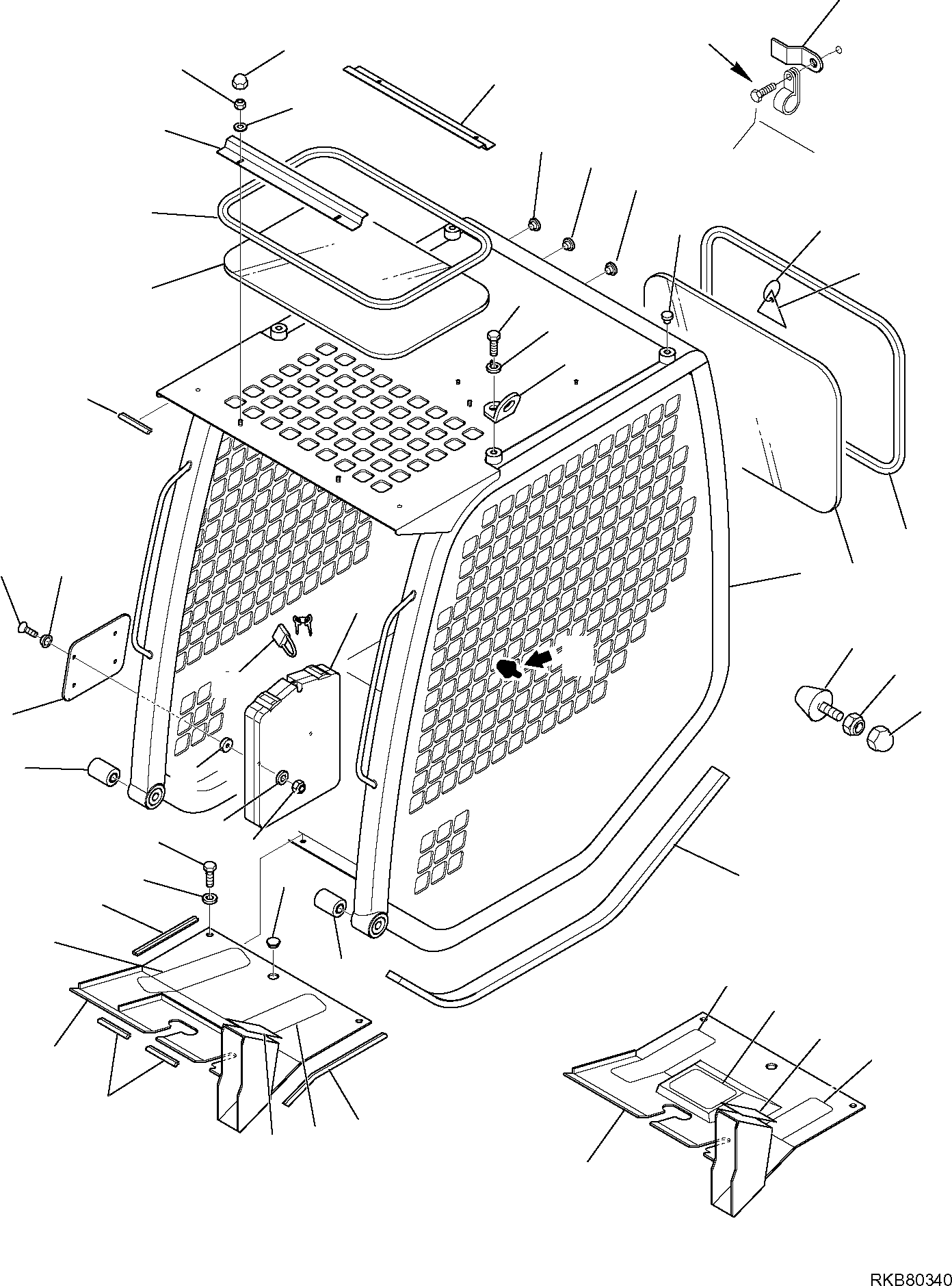 CAB, ASSEMBLY 37A-54-14116 KOMATSU