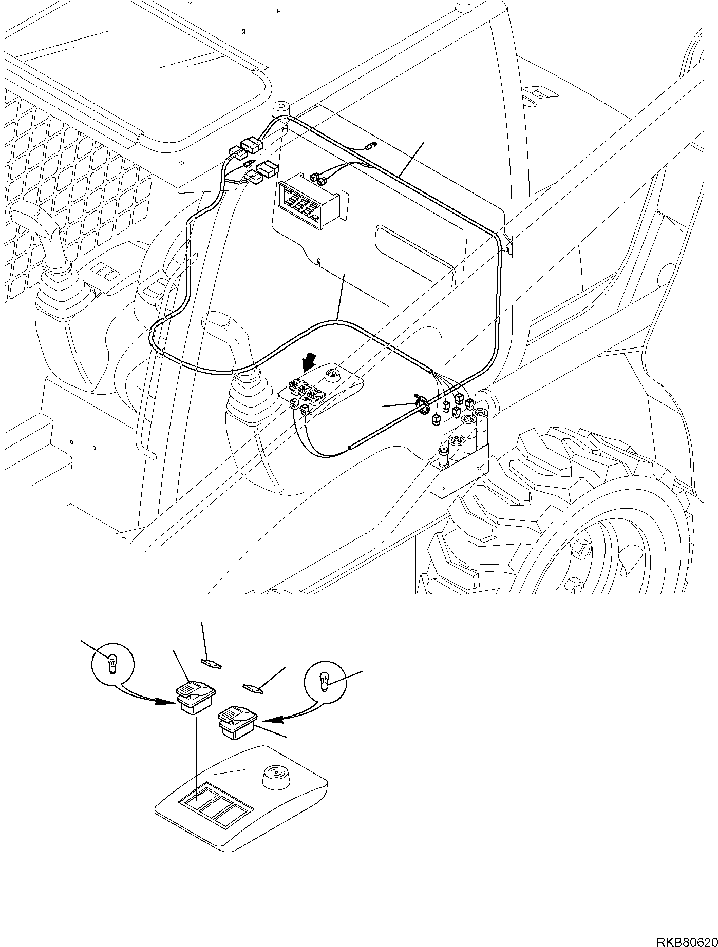 GLASS, STABILIZER, L.H. 37A-06-12460 KOMATSU