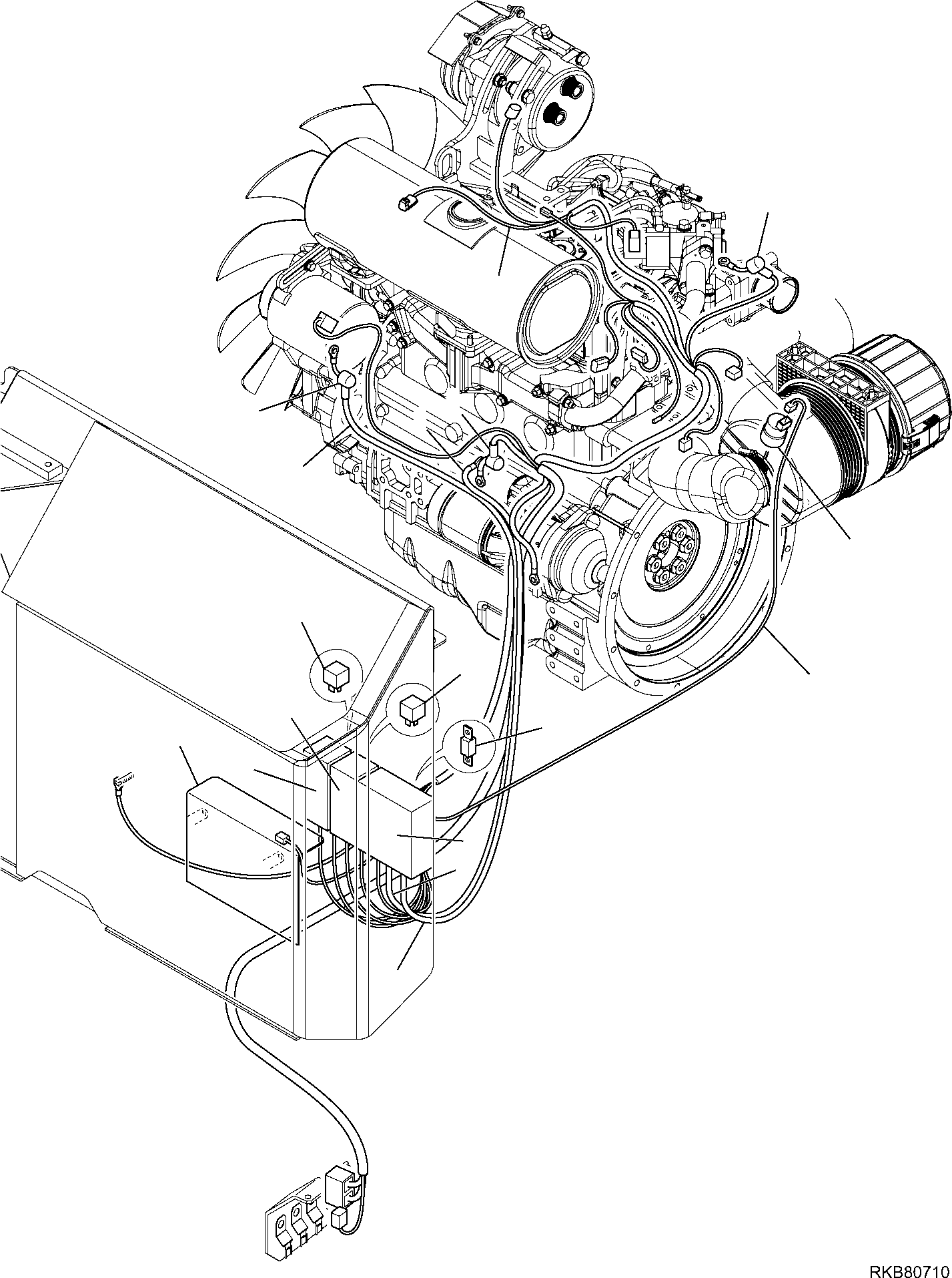 ENGINE WIRING HARNESS 22E-06-22320 KOMATSU