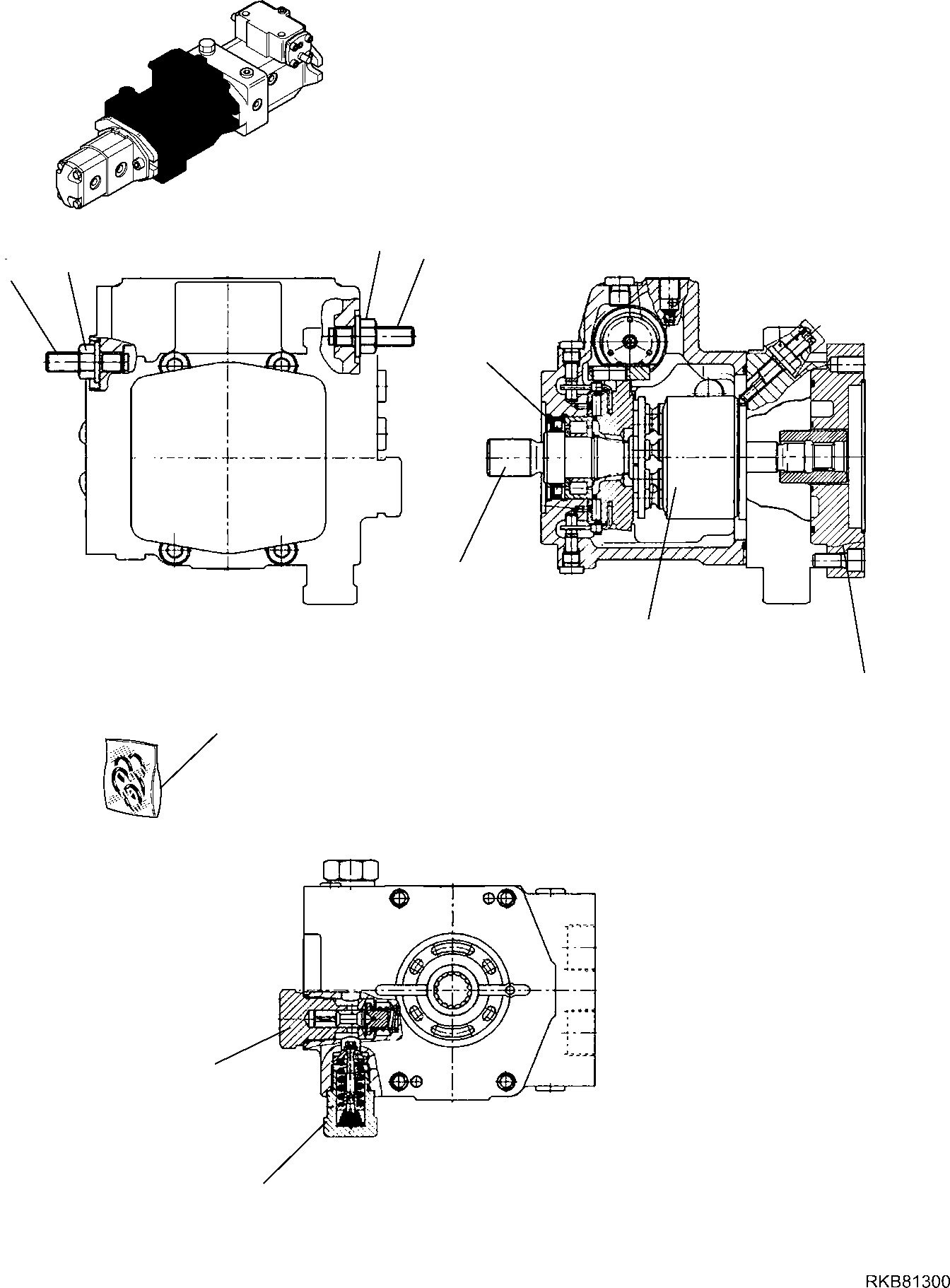 HYDRAULIC PUMP, SUBASSEMBLY RER902089592 KOMATSU