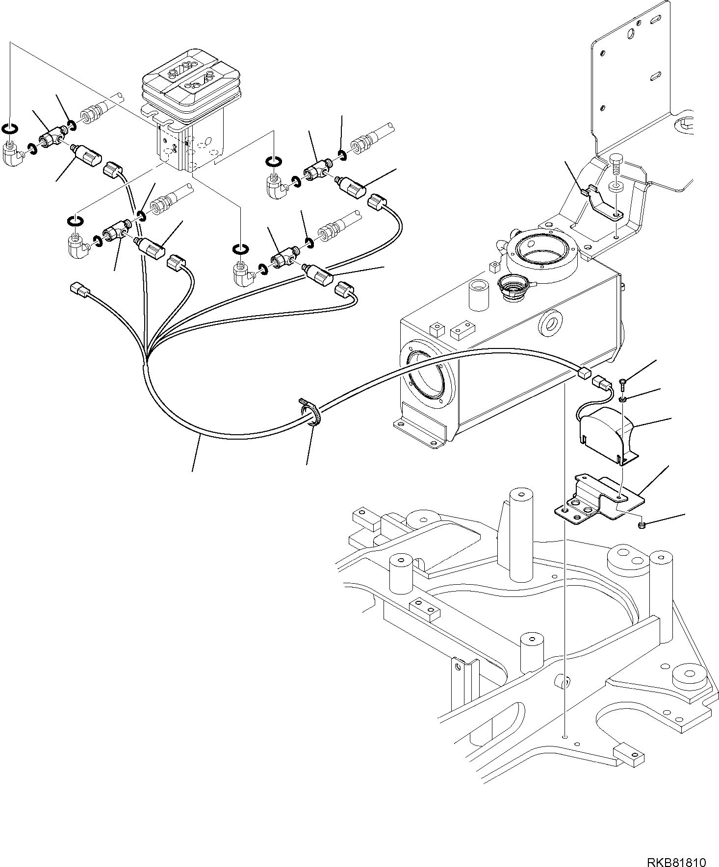 Кронштейн 22L-09-R1B70 KOMATSU