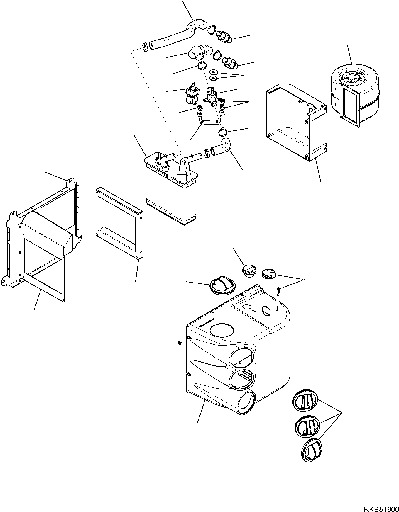 HEATING, ASSEMBLY 2A1-54-14011 KOMATSU