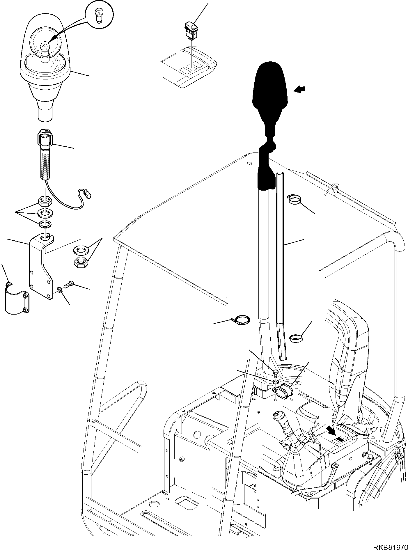 XENON ROTARY BEAM 2A1-06-11440 KOMATSU
