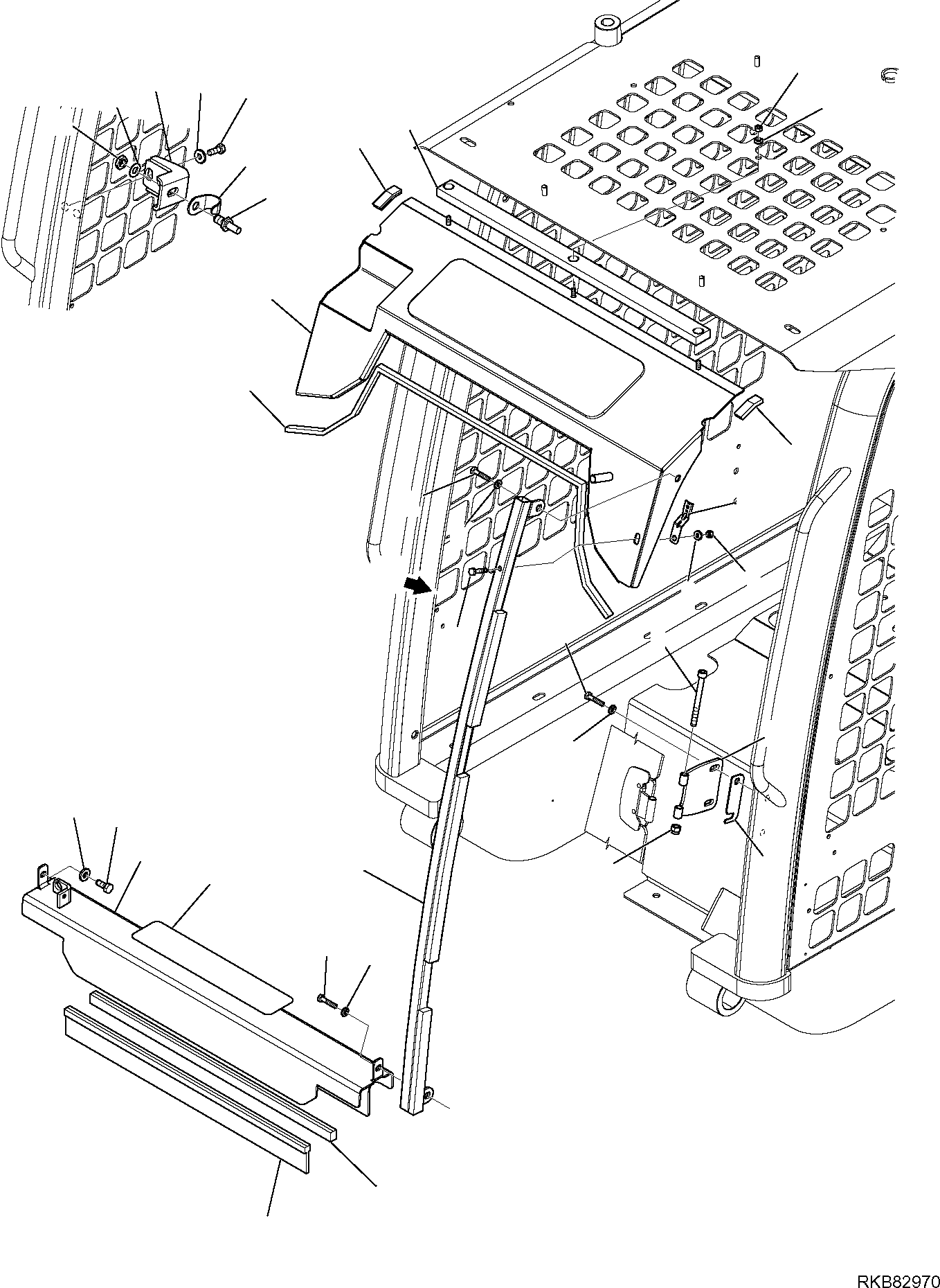 LOWER PIECE 37D-54-14540 KOMATSU
