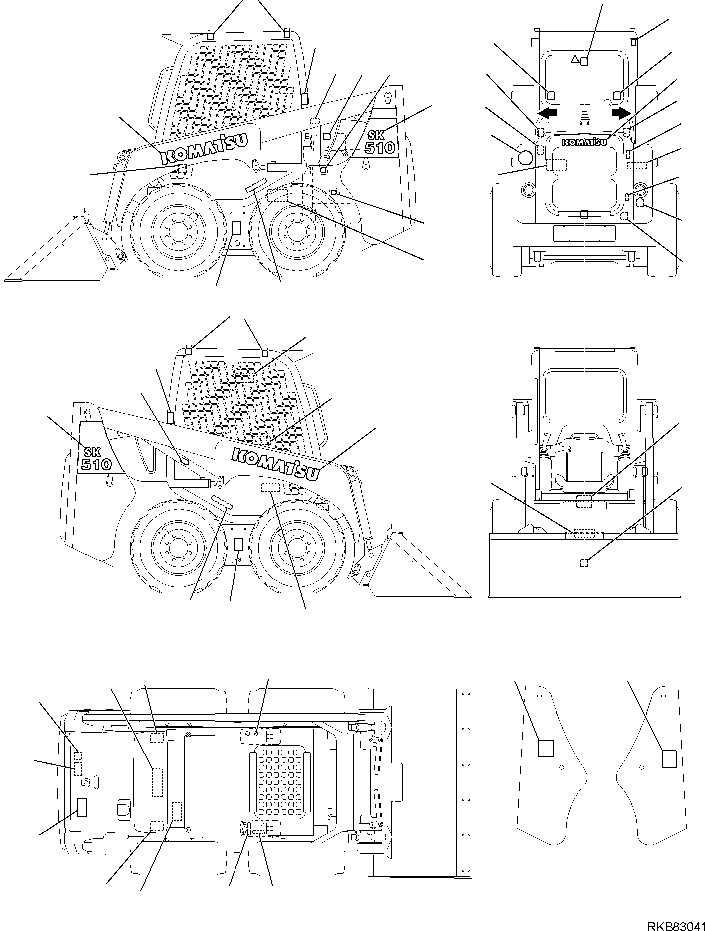 PLATE, STARTER KEY 37A-43-12232 KOMATSU