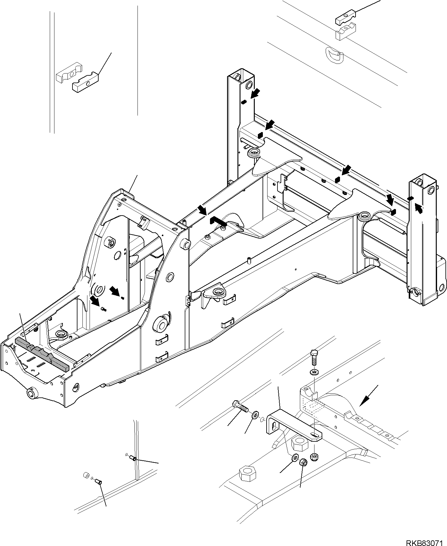 FRAME, ASSEMBLY 42N-46-17100 KOMATSU