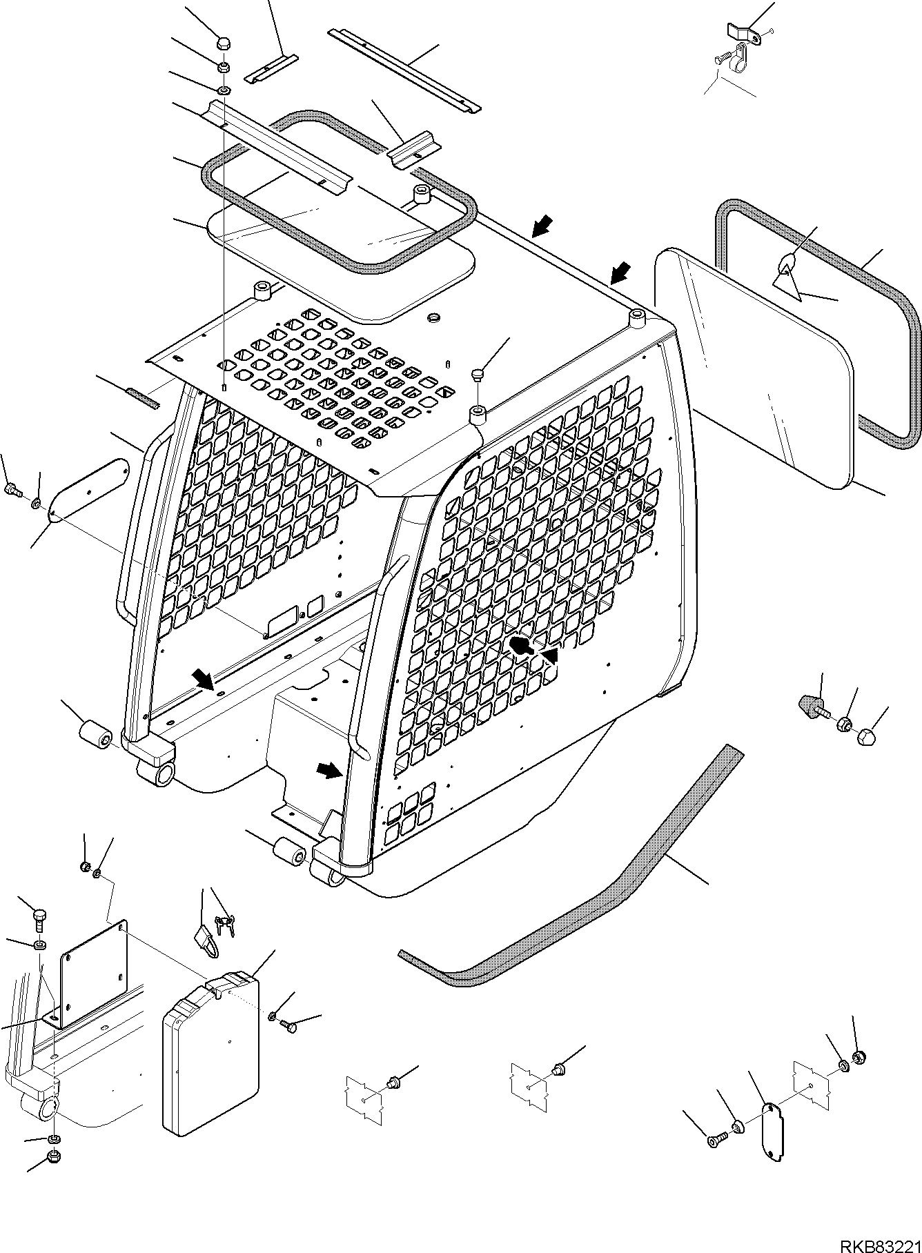 CAB, ASSEMBLY 37D-54-14115 KOMATSU