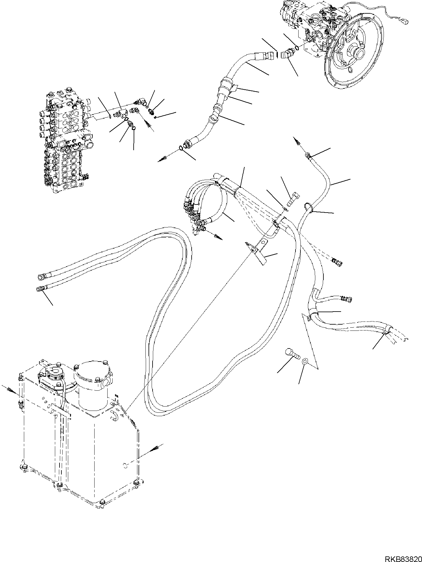 HOSE, L=4270MM 21D-62-31410 KOMATSU