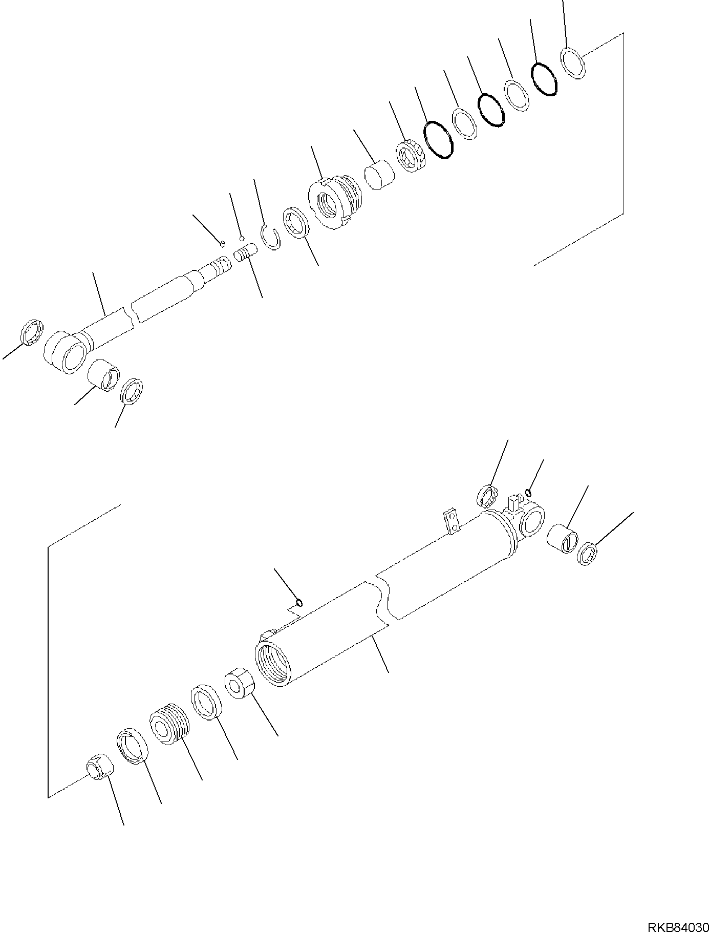 ARM CYLINDER, ASSEMBLY 707-00-0T540 KOMATSU