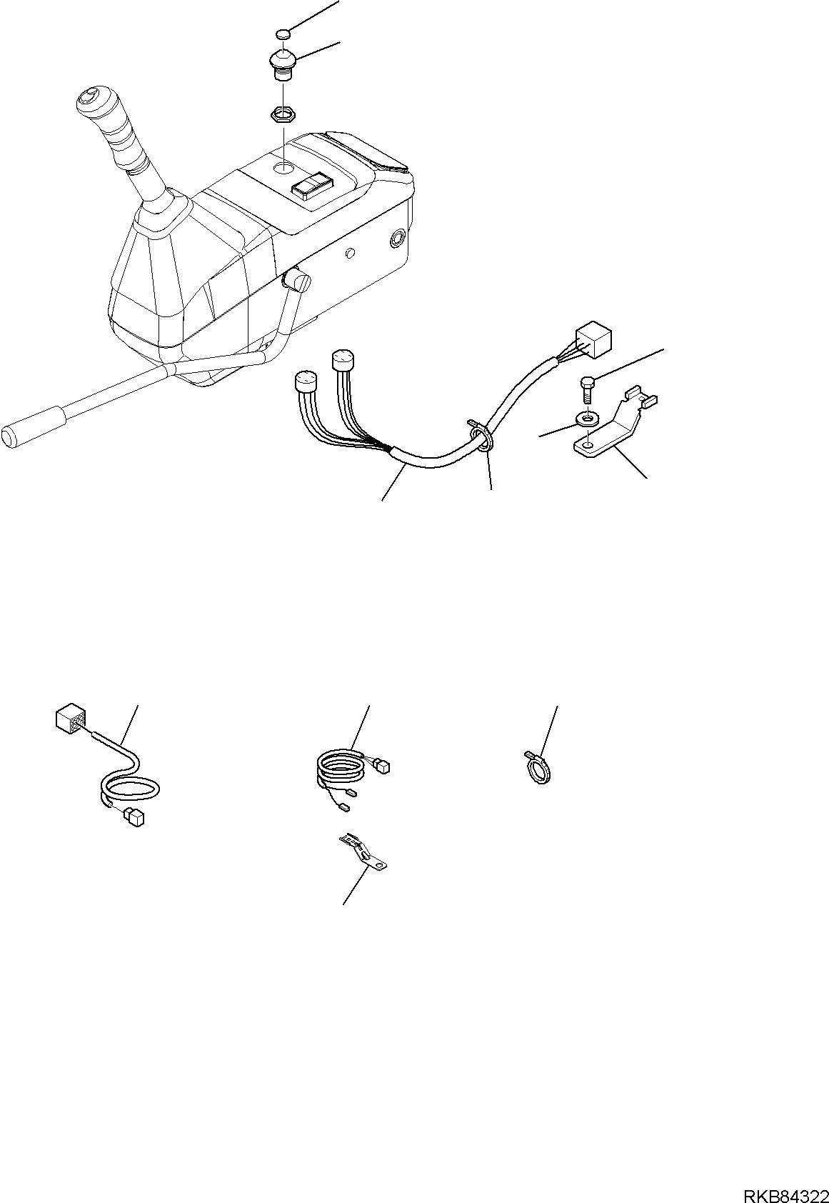 WIRING HARNESS, OVERLOAD PRESSURE SWITCH LINE (FRAME LINE) 22L-06-12510 KOMATSU