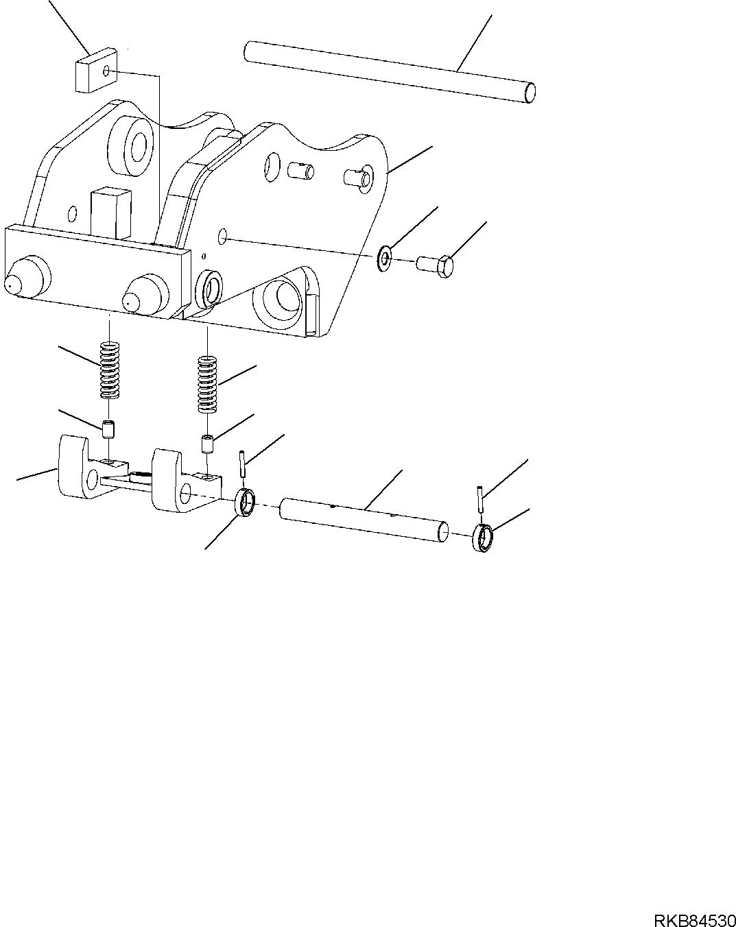 MECHANICAL QUICK COUPLING, ASSEMBLY 22L-09-R1C80 KOMATSU