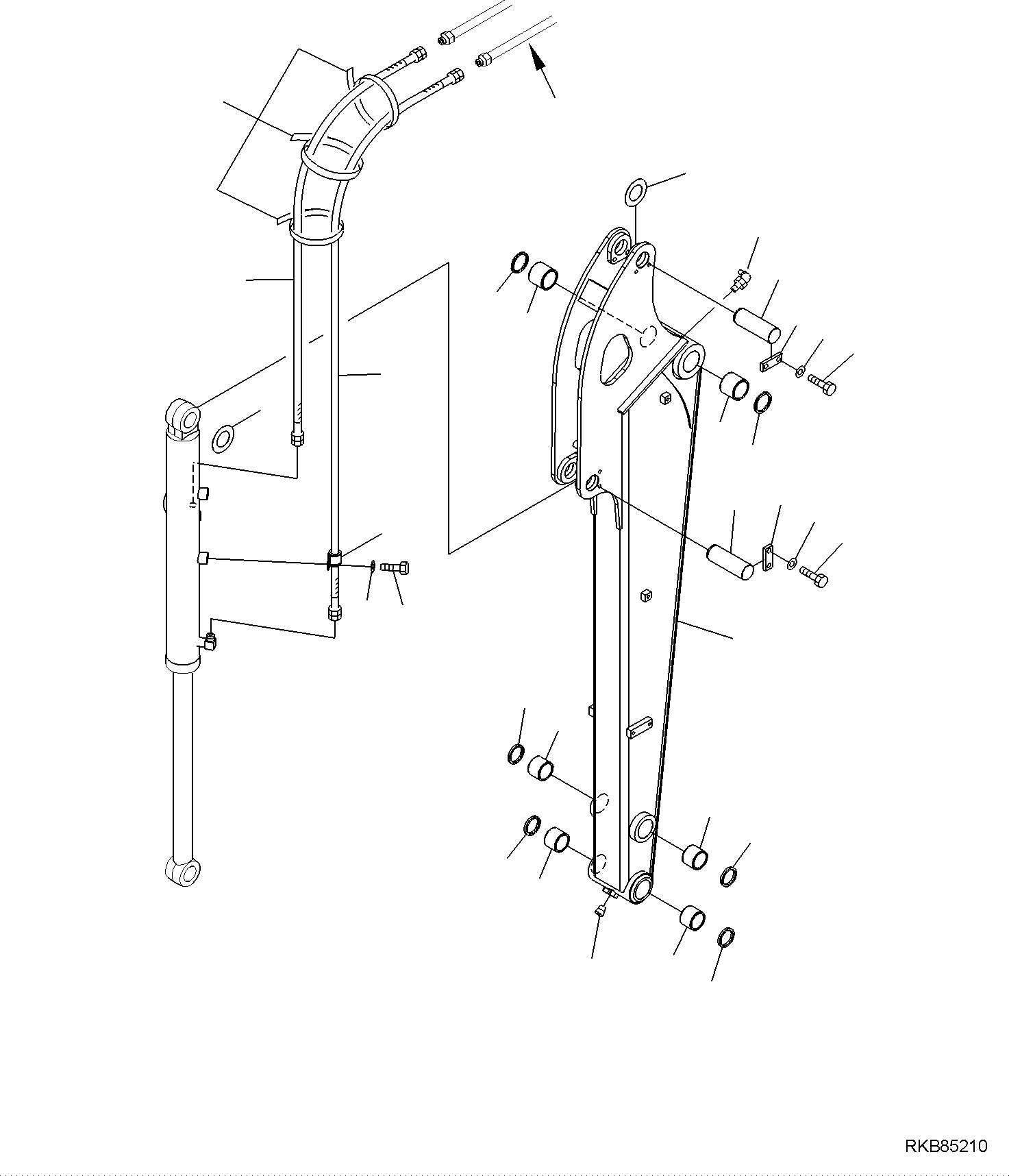 ARM, ASSEMBLY 22M-70-R2201 KOMATSU