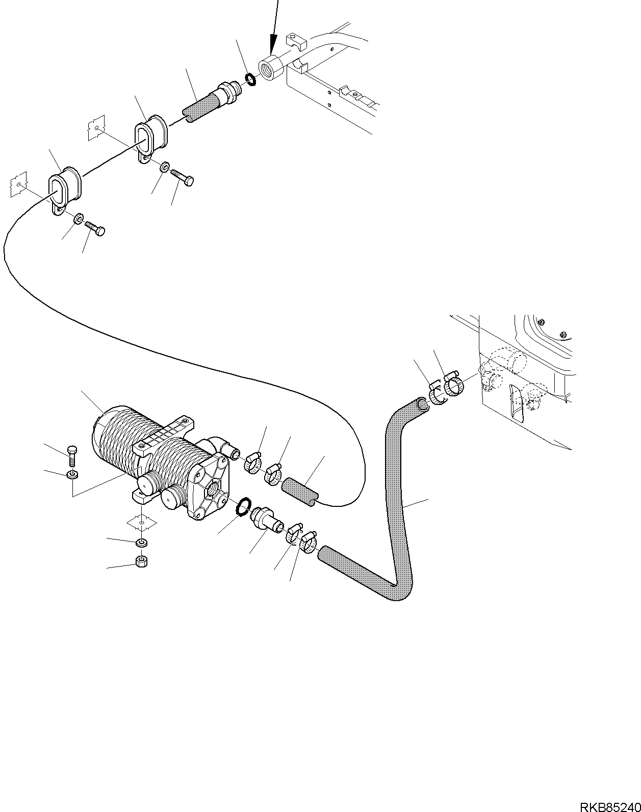 Шланг 42N-62-12252 KOMATSU