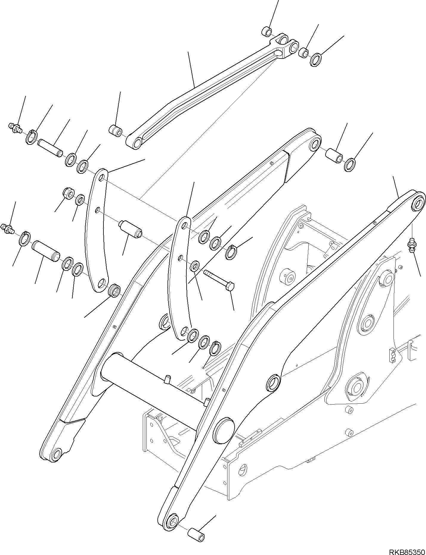 LOADER ARM 42N-70-13110 KOMATSU