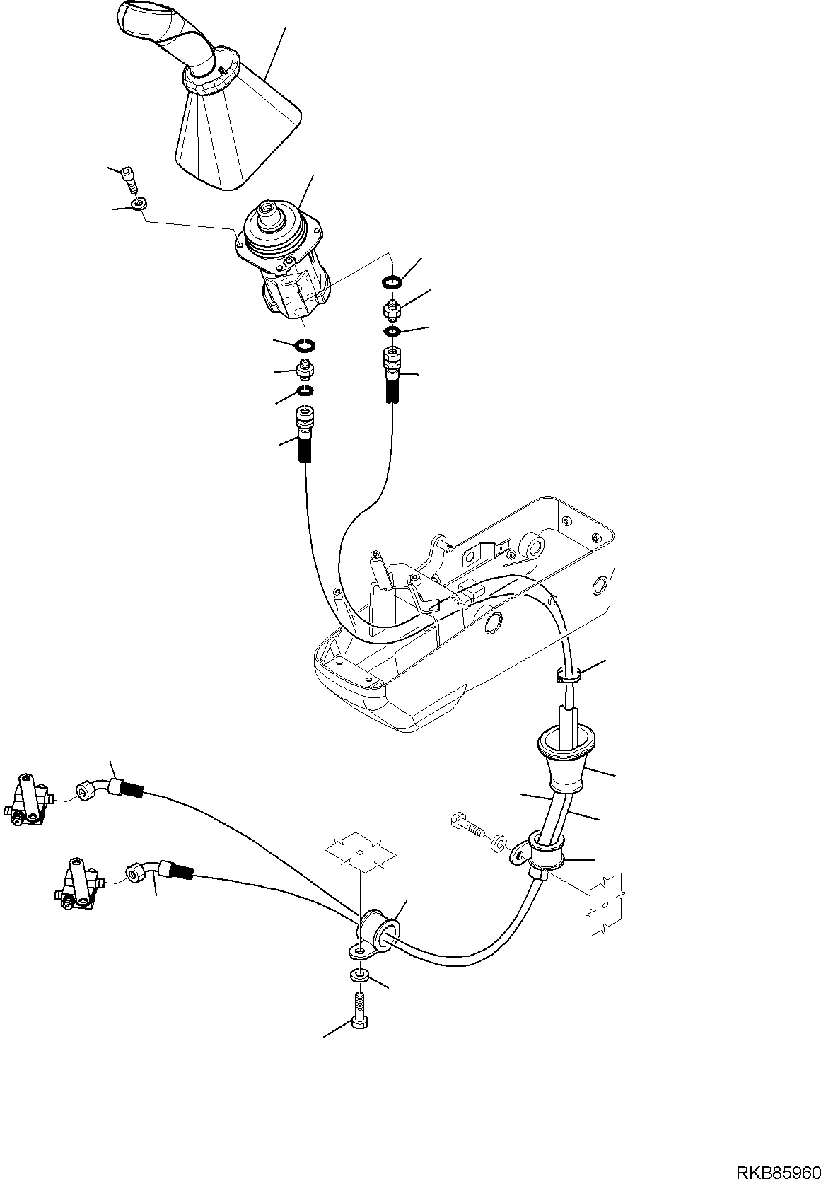 LEVER, ASSEMBLY (2A1-43-11100) KOMATSU