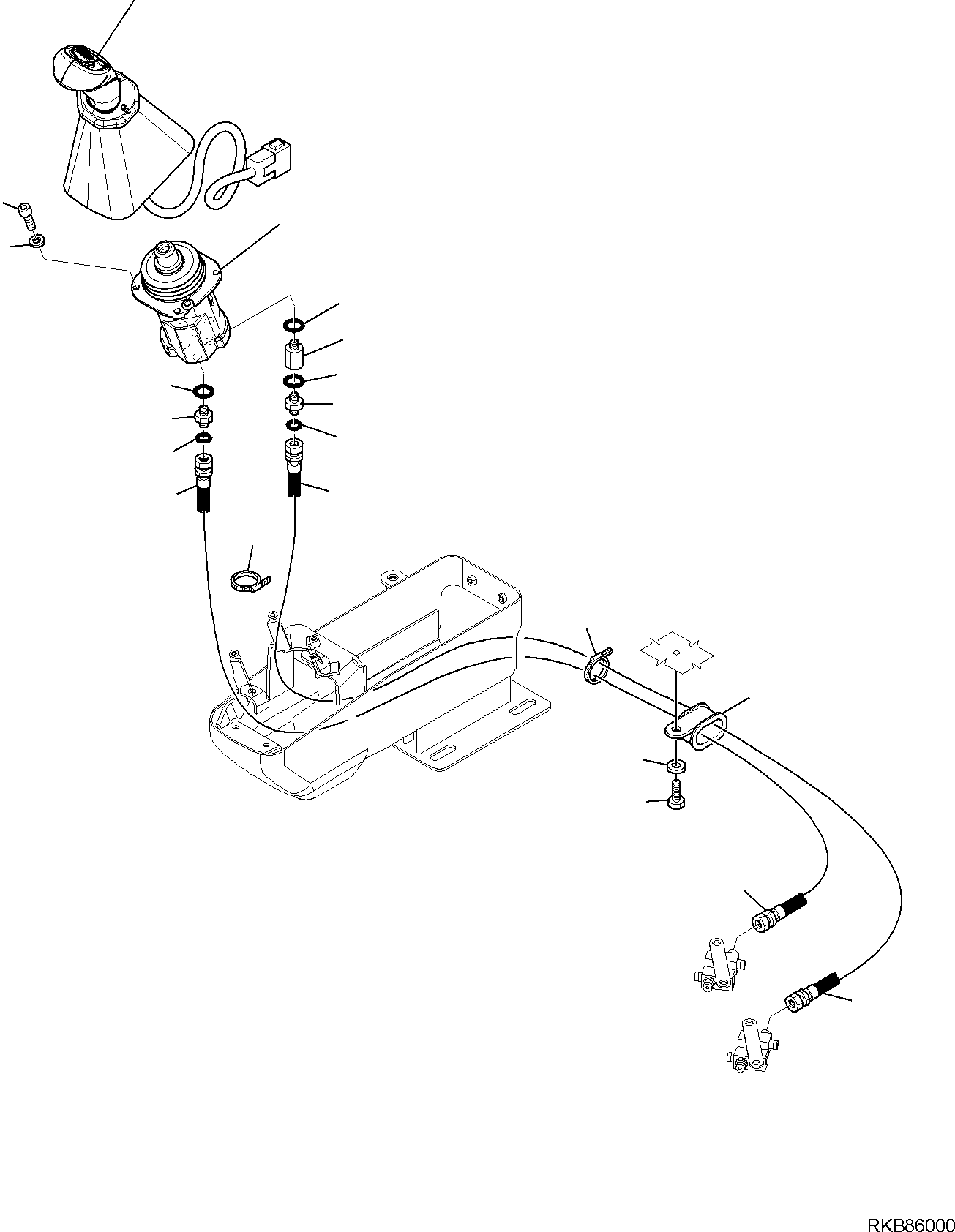 LEVER, ASSEMBLY (2A1-43-11200) KOMATSU