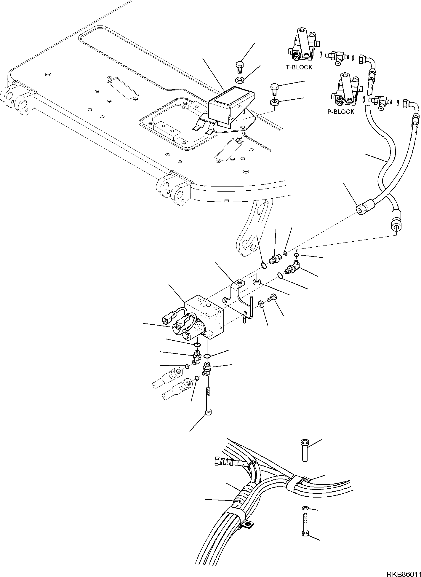 Кронштейн 2A1-60-11210 KOMATSU