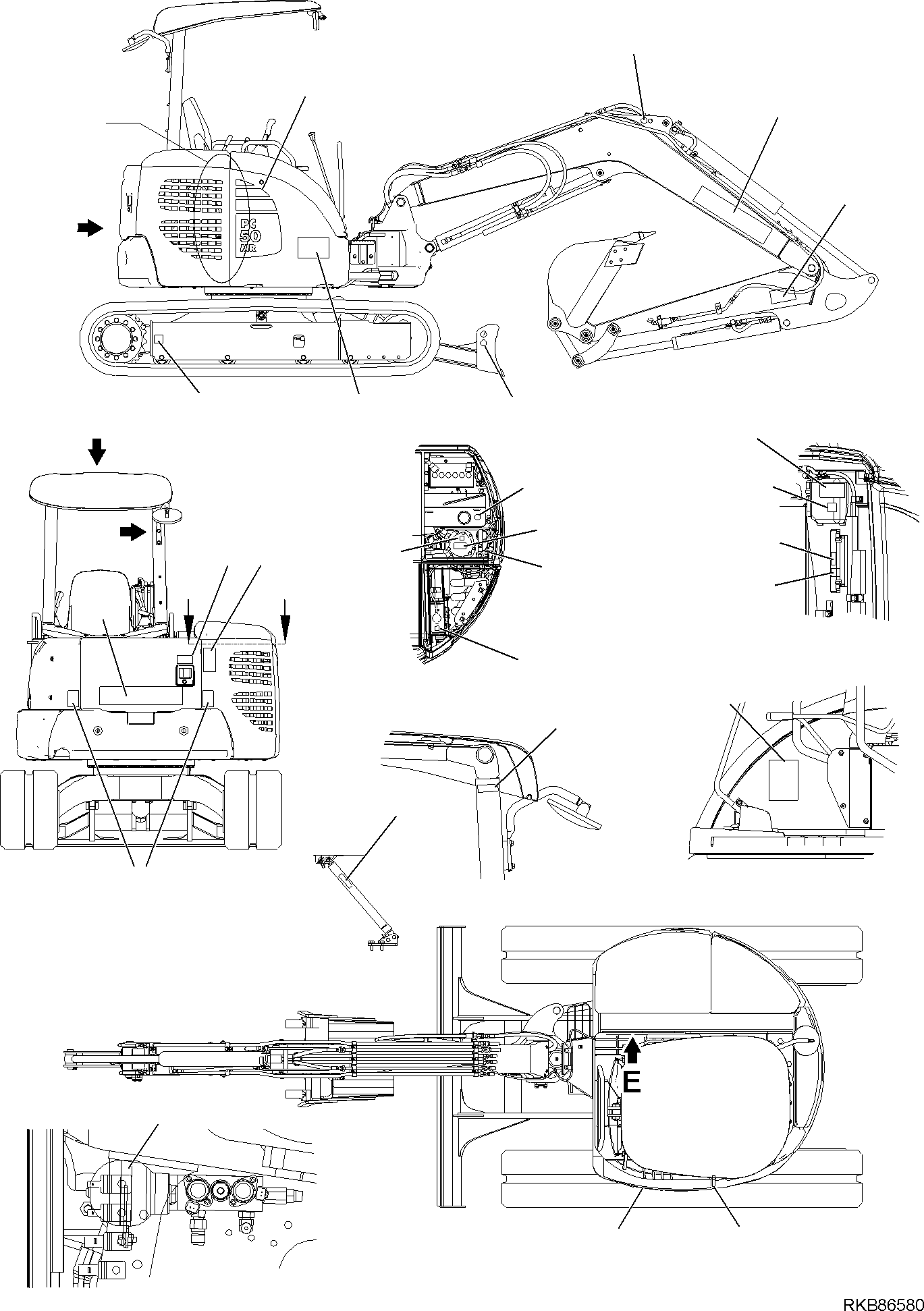 Маркировочная табличка 22L-09-R2430 KOMATSU