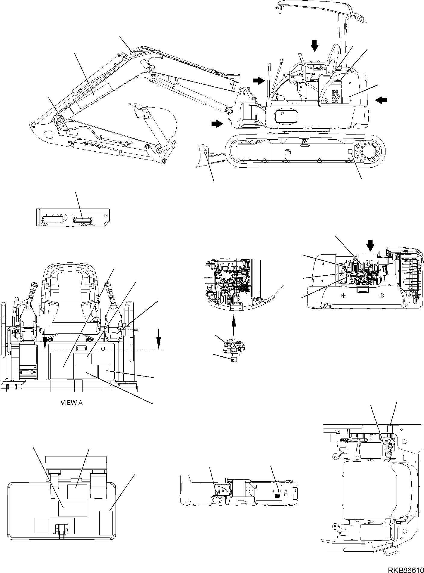 MARK PLATE, LWA 96 312614763 KOMATSU