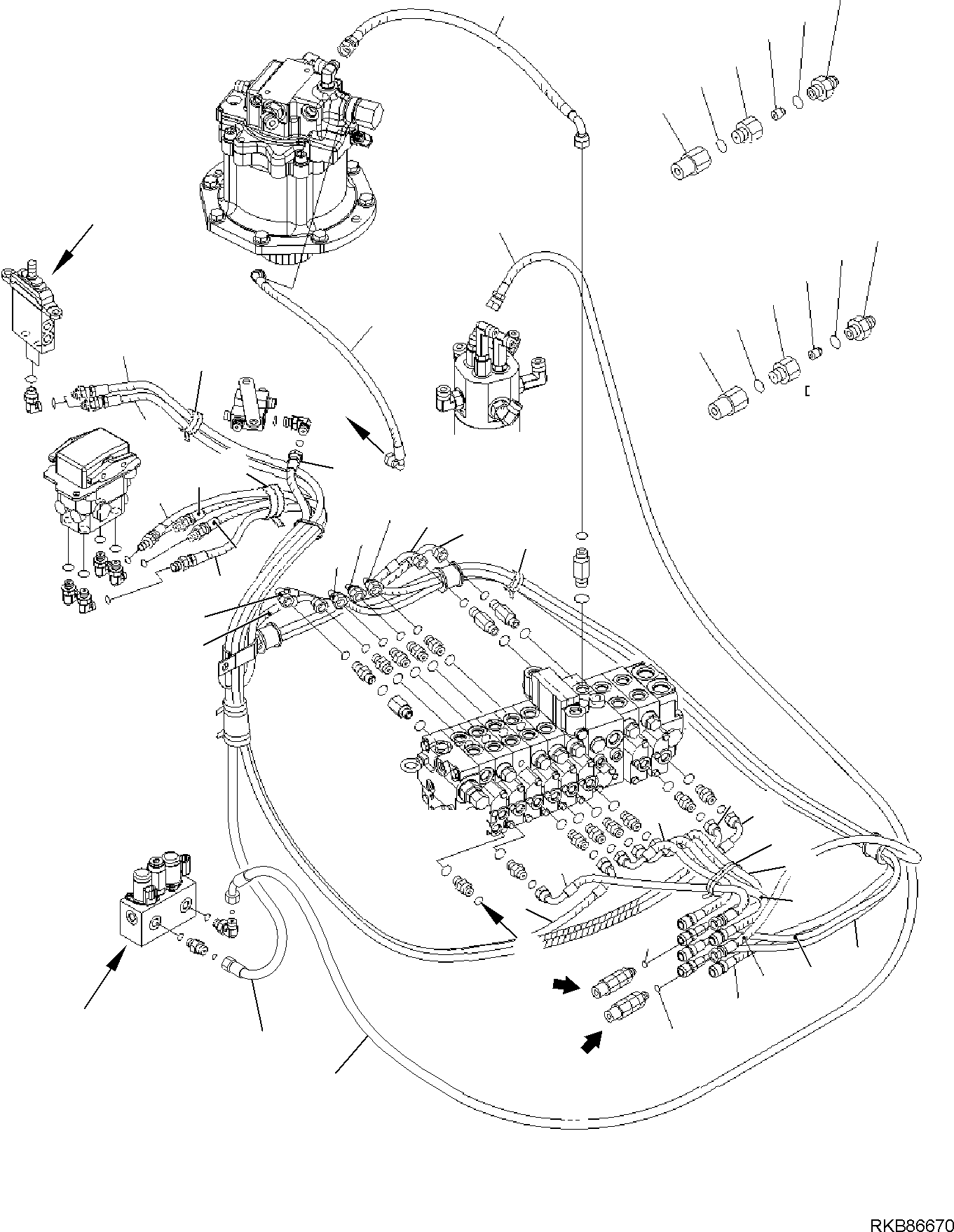 Шланг 22M-62-R3941 KOMATSU