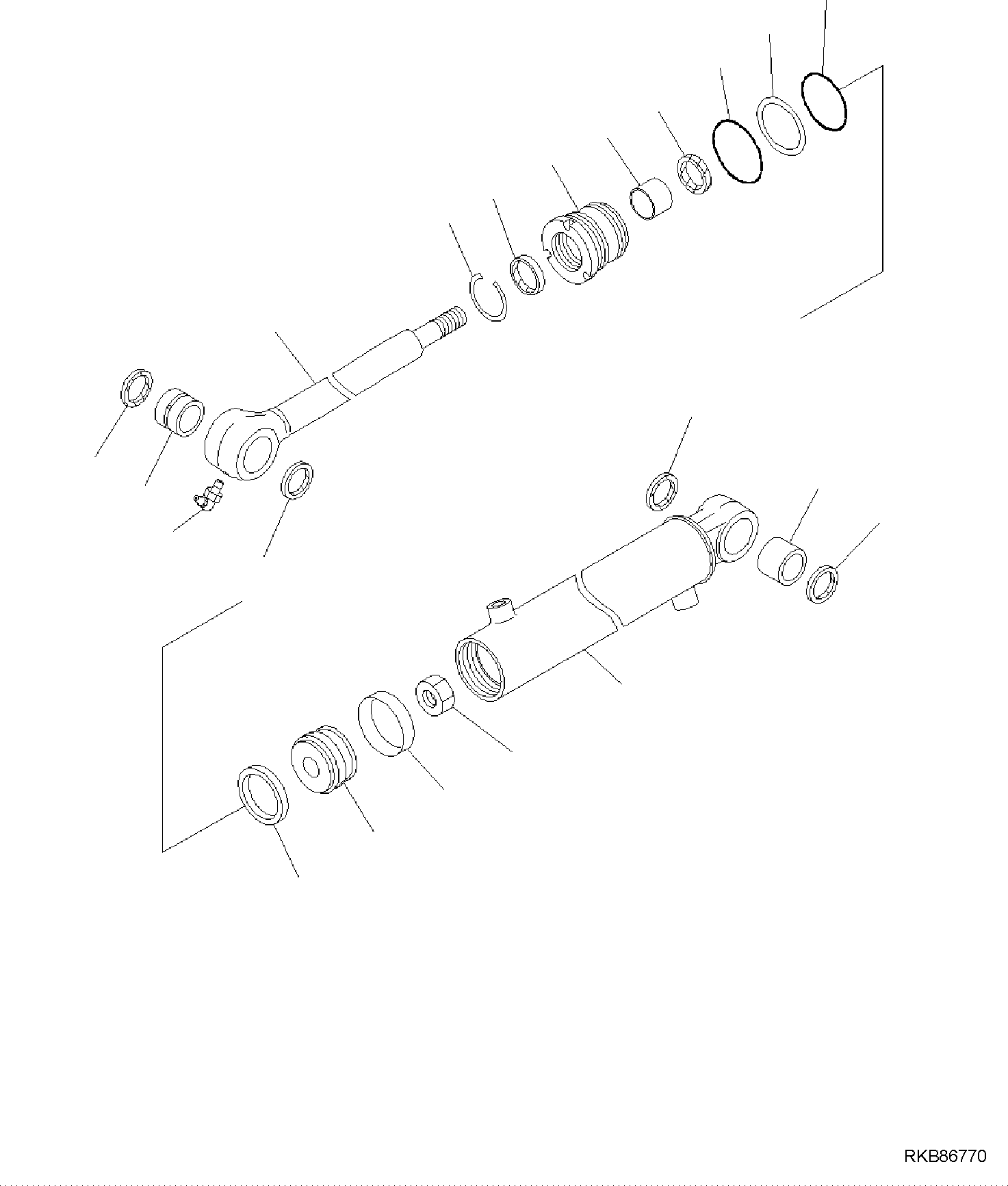 Seal Kit, Boom Swing Cylinder 707-98-11740 KOMATSU