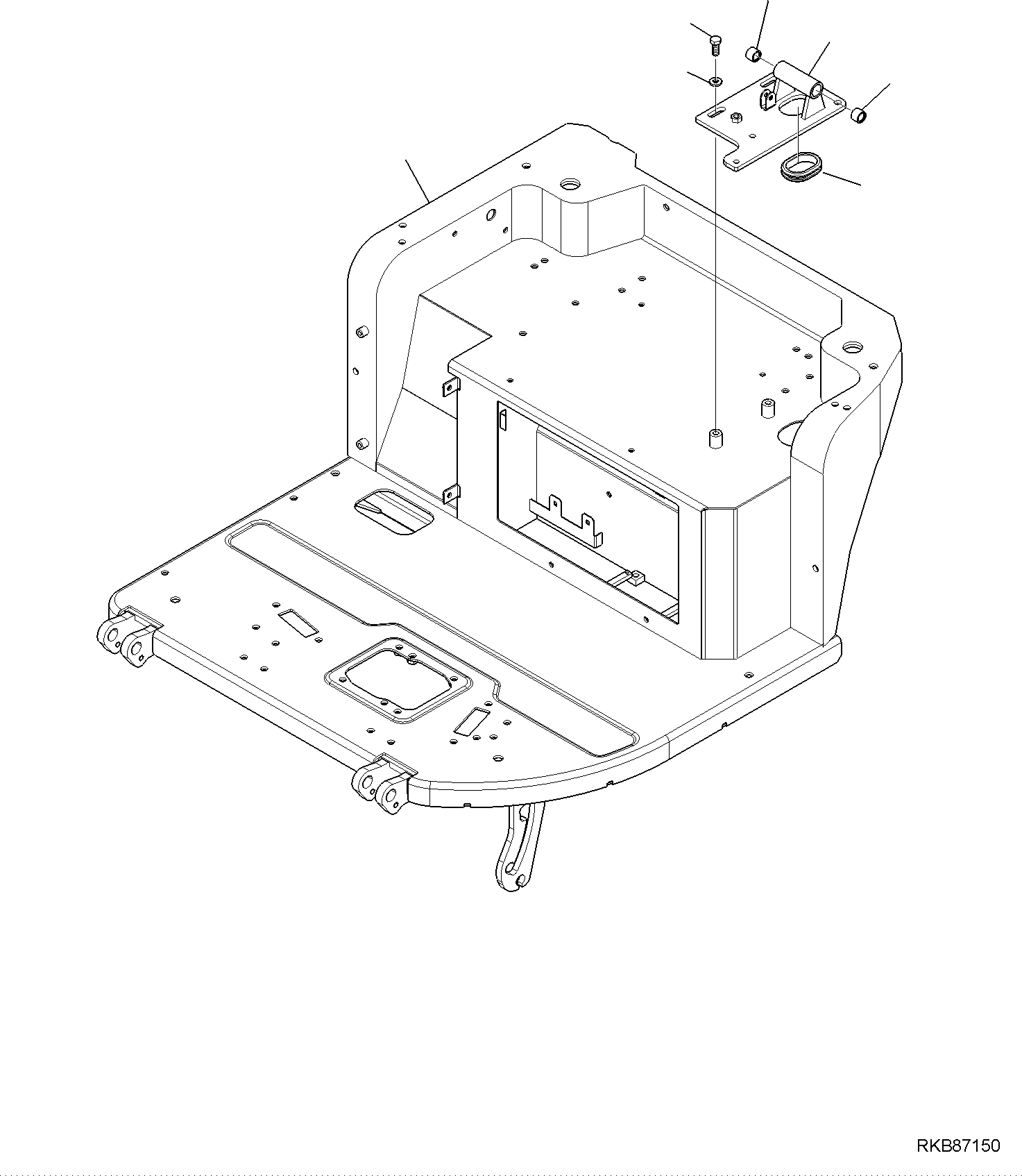 FLOOR FRAME, ASSEMBLY 22K-54-34110 KOMATSU