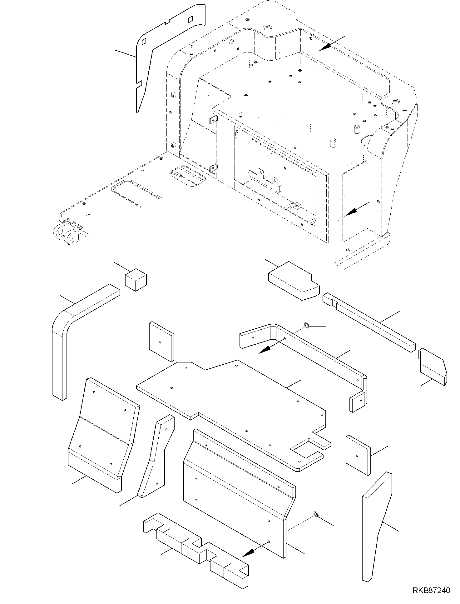 Лист 22K-54-32740 KOMATSU