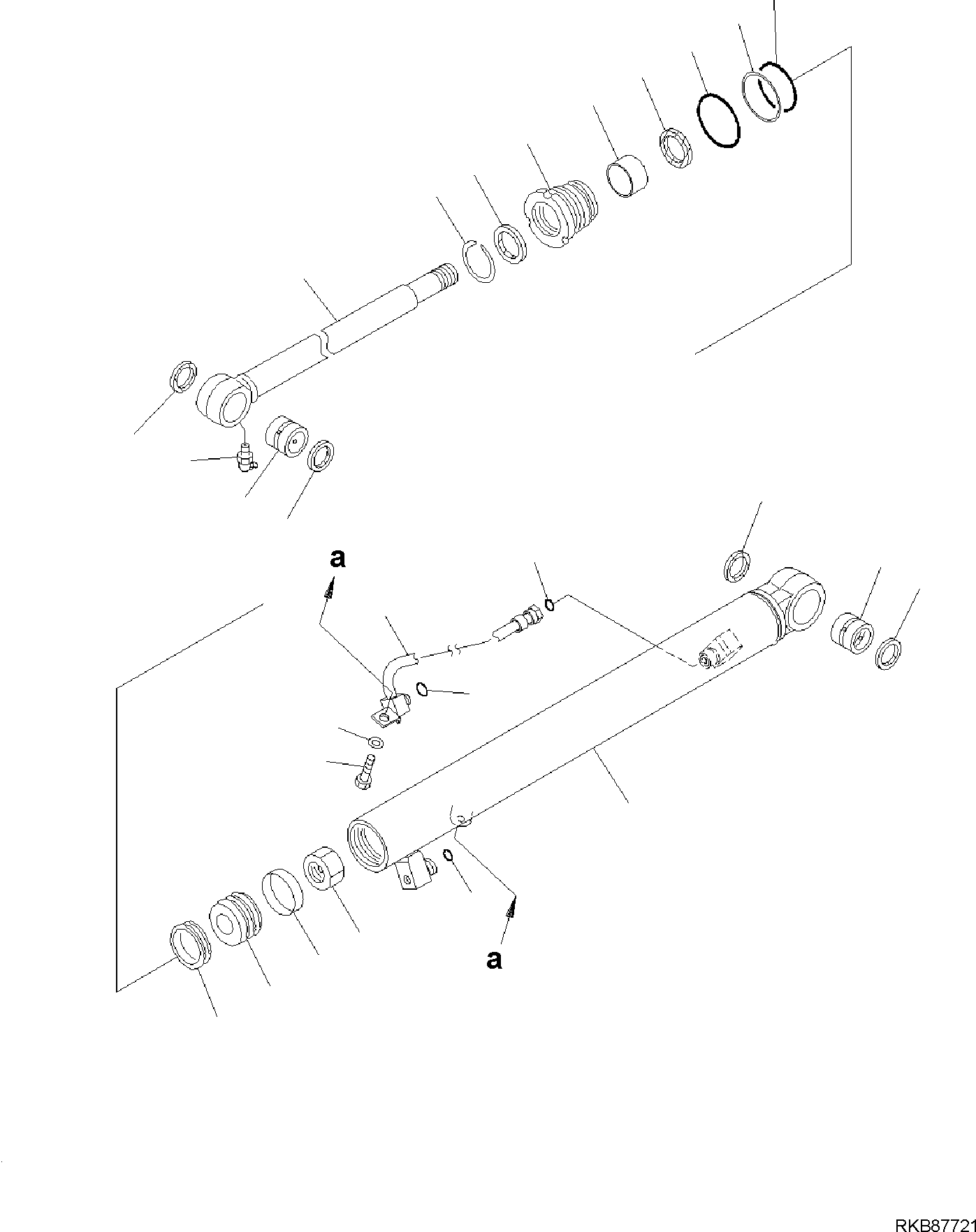 BUCKET CYLINDER, ASSEMBLY 707-00-XT141 KOMATSU