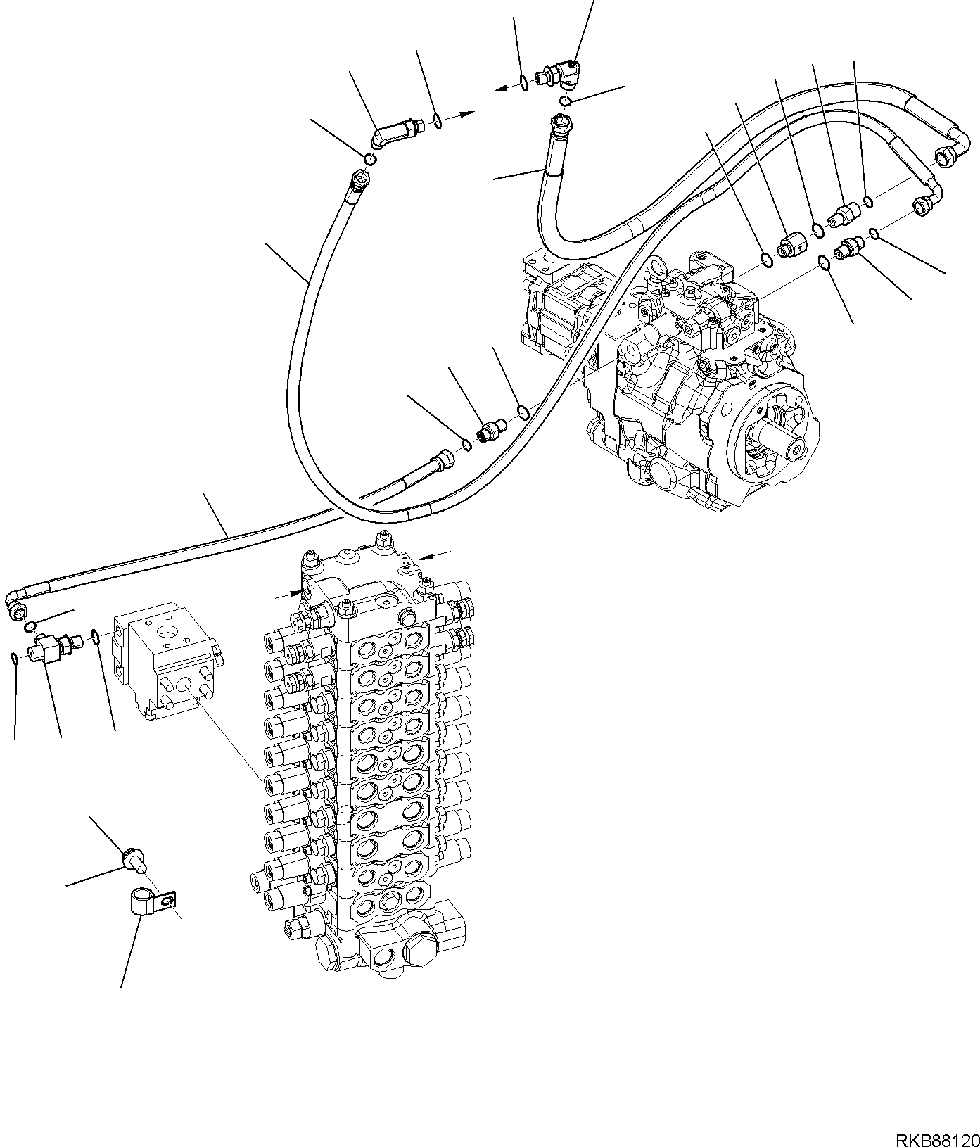 Соединительный штуцер 227-62-12570 KOMATSU
