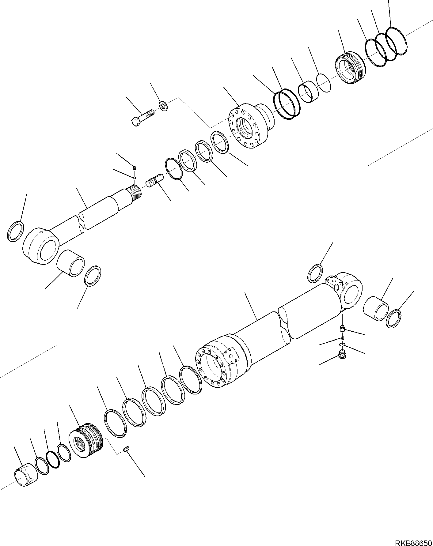 ARM CYLINDER, ASSEMBLY 707-01-0ZM70 KOMATSU