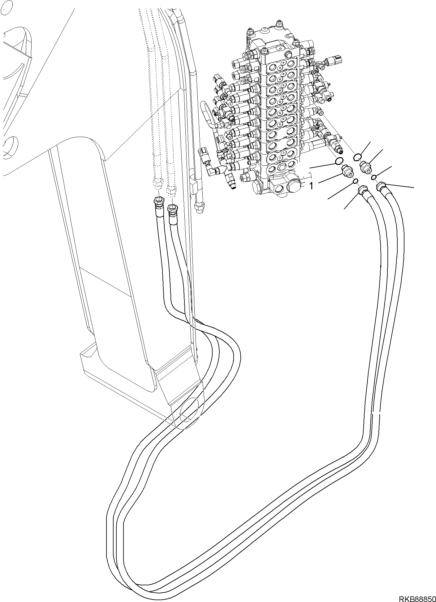 Шланг 227-62-13261 KOMATSU