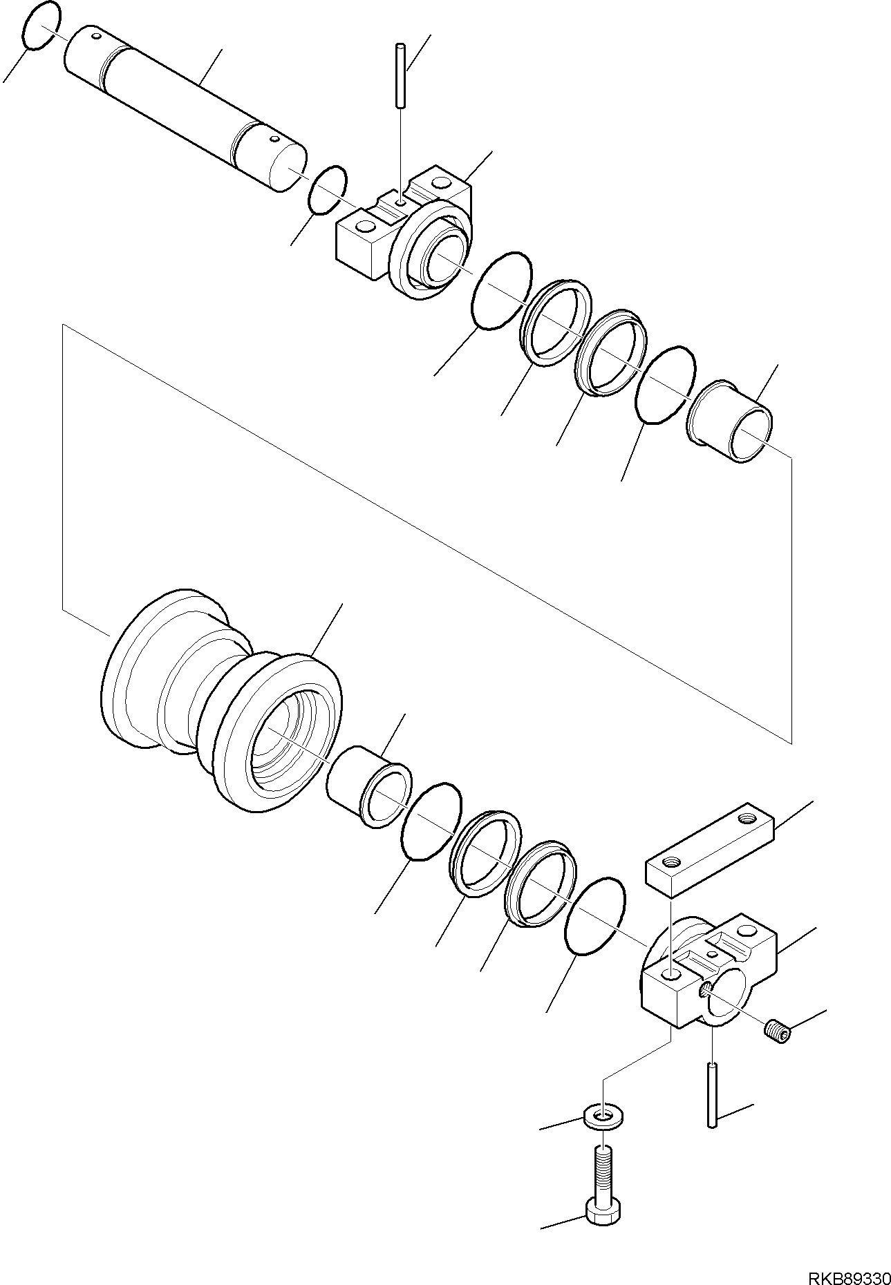 TRACK ROLLER, ASSEMBLY 227-30-11490 KOMATSU