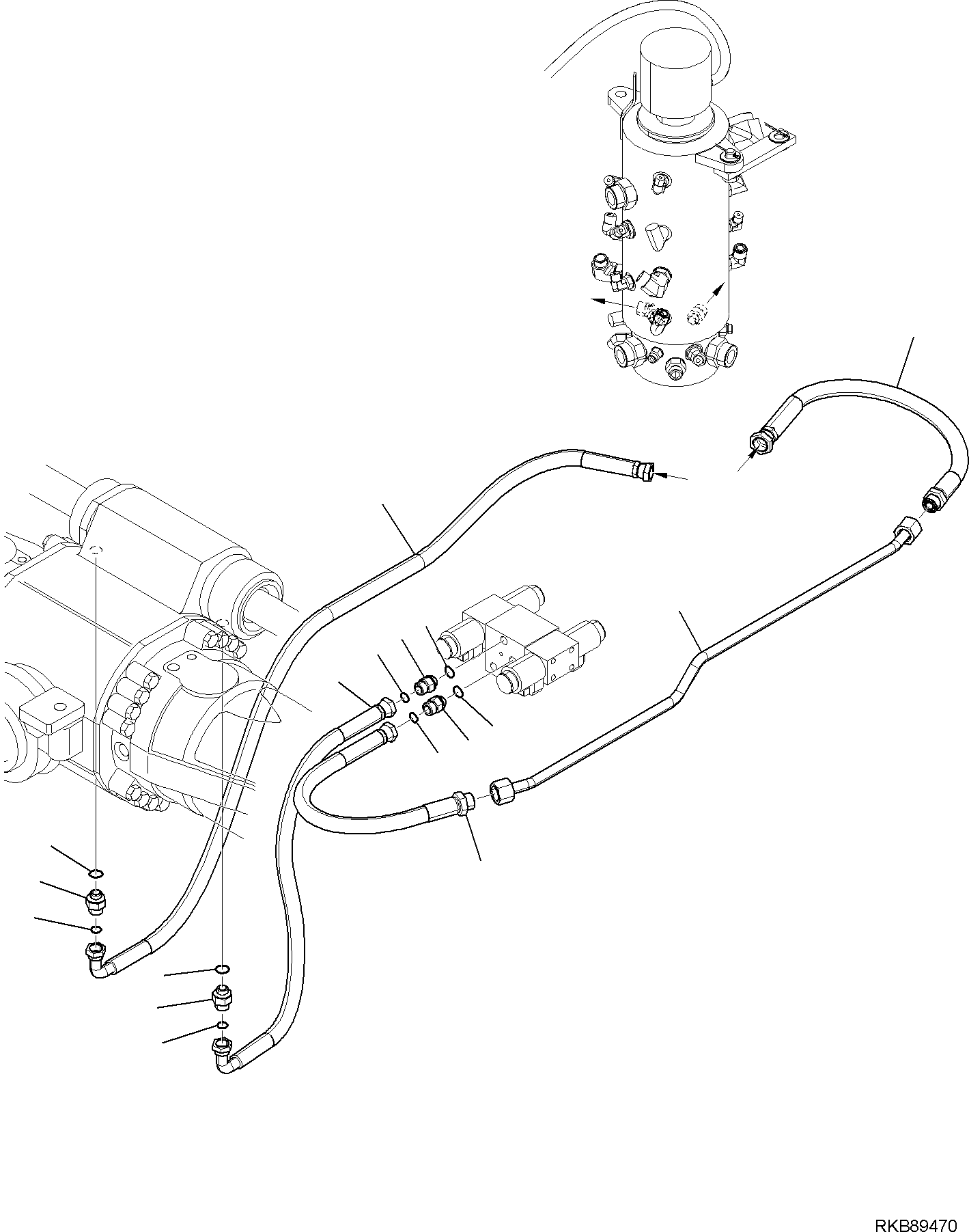 Шланг 02766-B04A7 KOMATSU