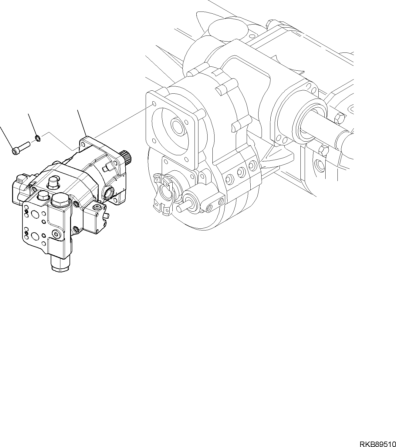TRAVEL MOTOR, ASSEMBLY (21D-60-31100) KOMATSU