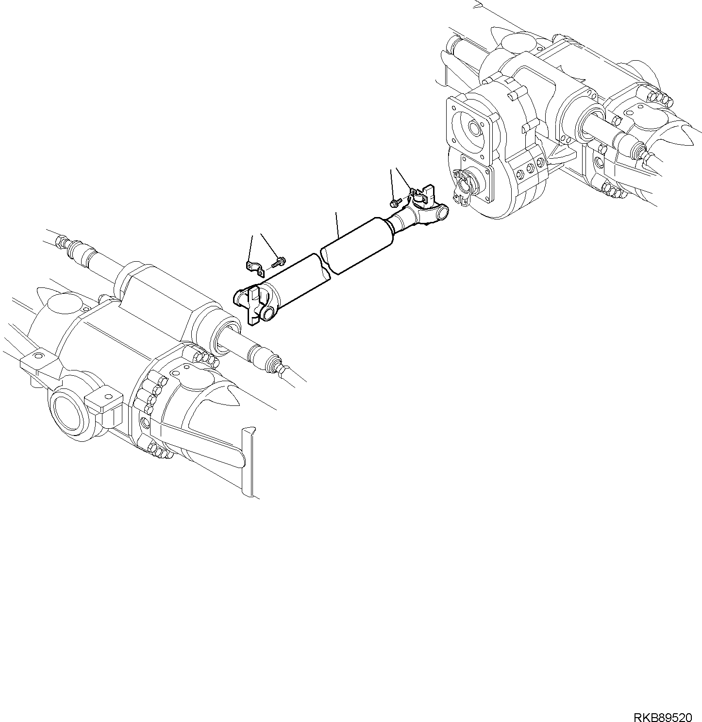 DRIVE SHAFT, ASSEMBLY 21D-20-11101 KOMATSU