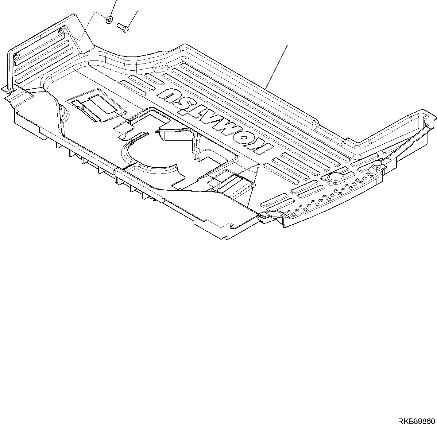 Коврик пола 227-53-21121 KOMATSU
