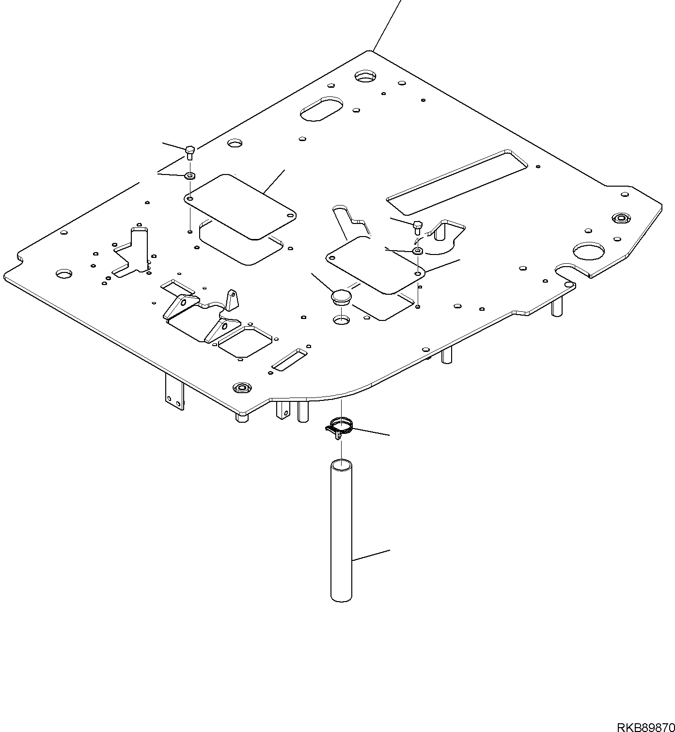 FLOOR FRAME, ASSEMBLY 227-53-21111 KOMATSU